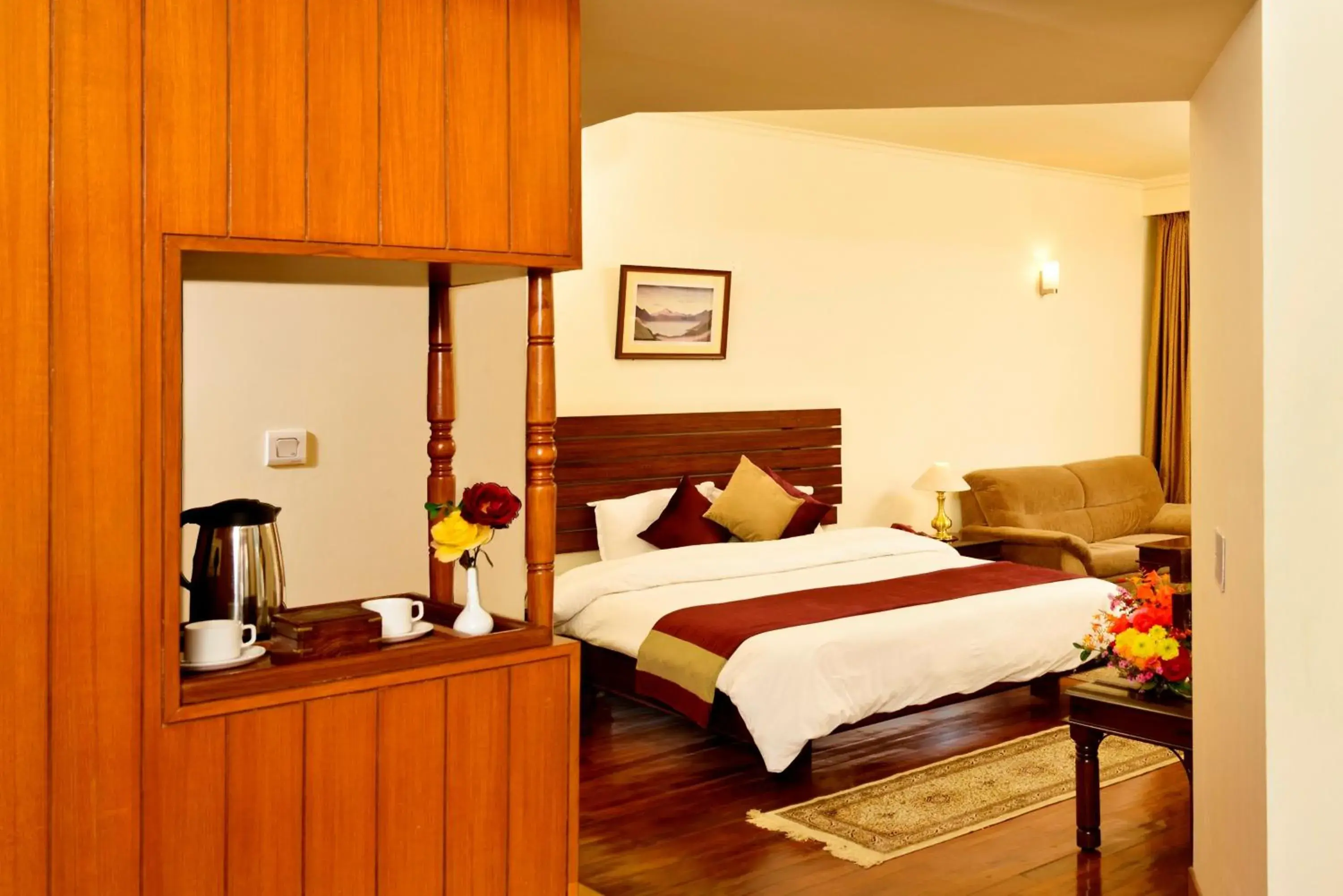 Bed in Solang Valley Resort