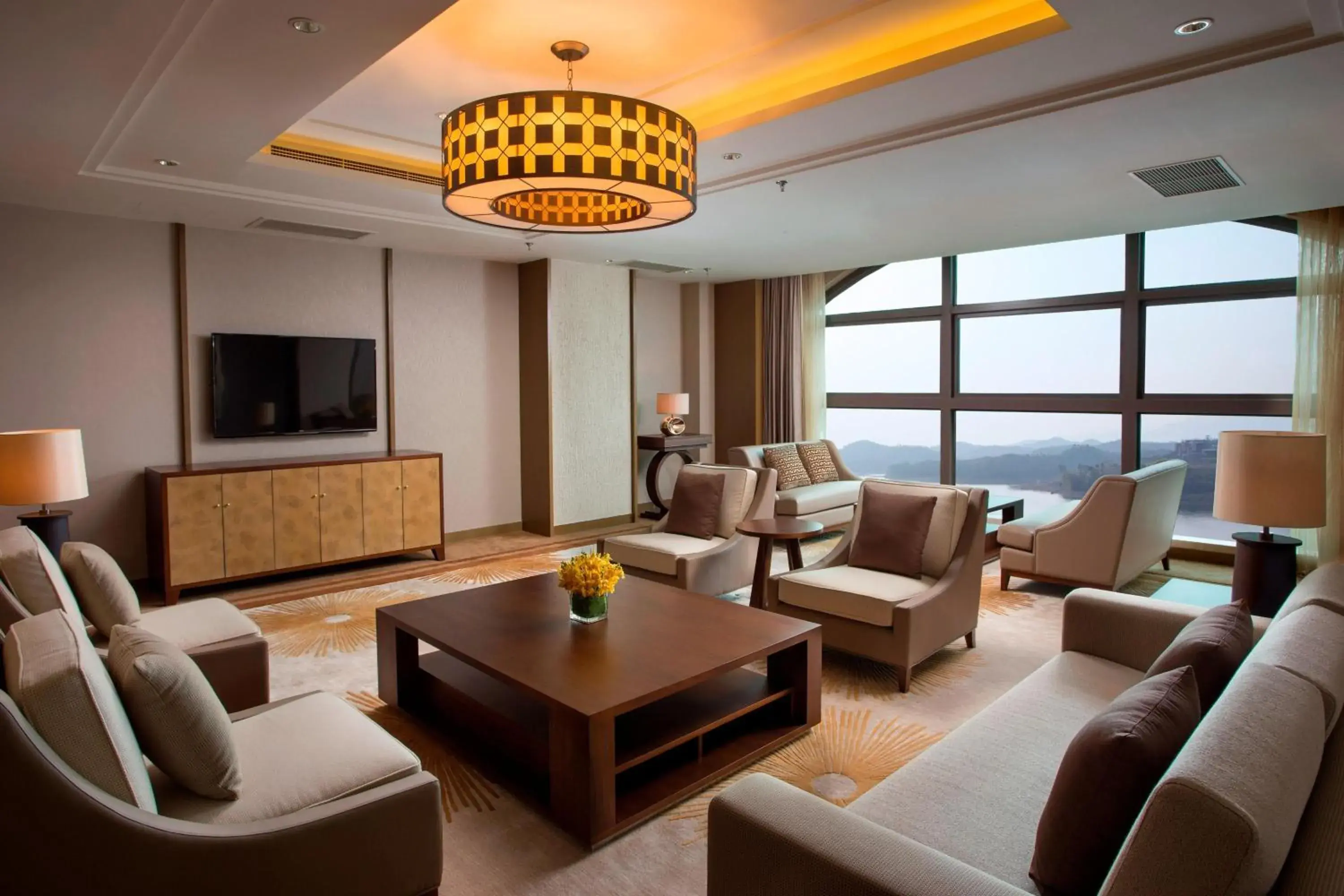 Living room, Seating Area in Sheraton Bailuhu Resort, Huizhou