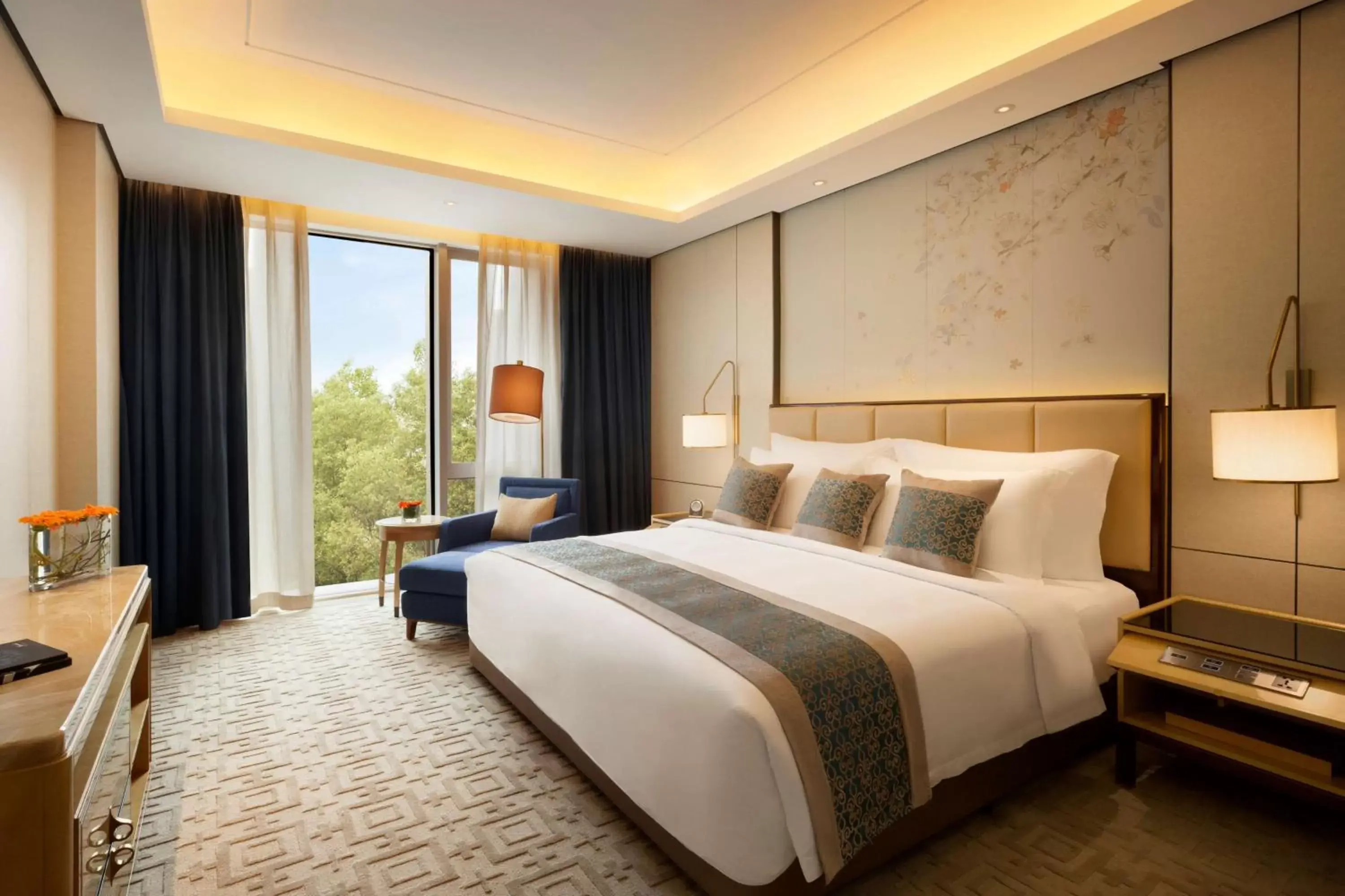 Photo of the whole room, Bed in Kempinski Hotel Fuzhou