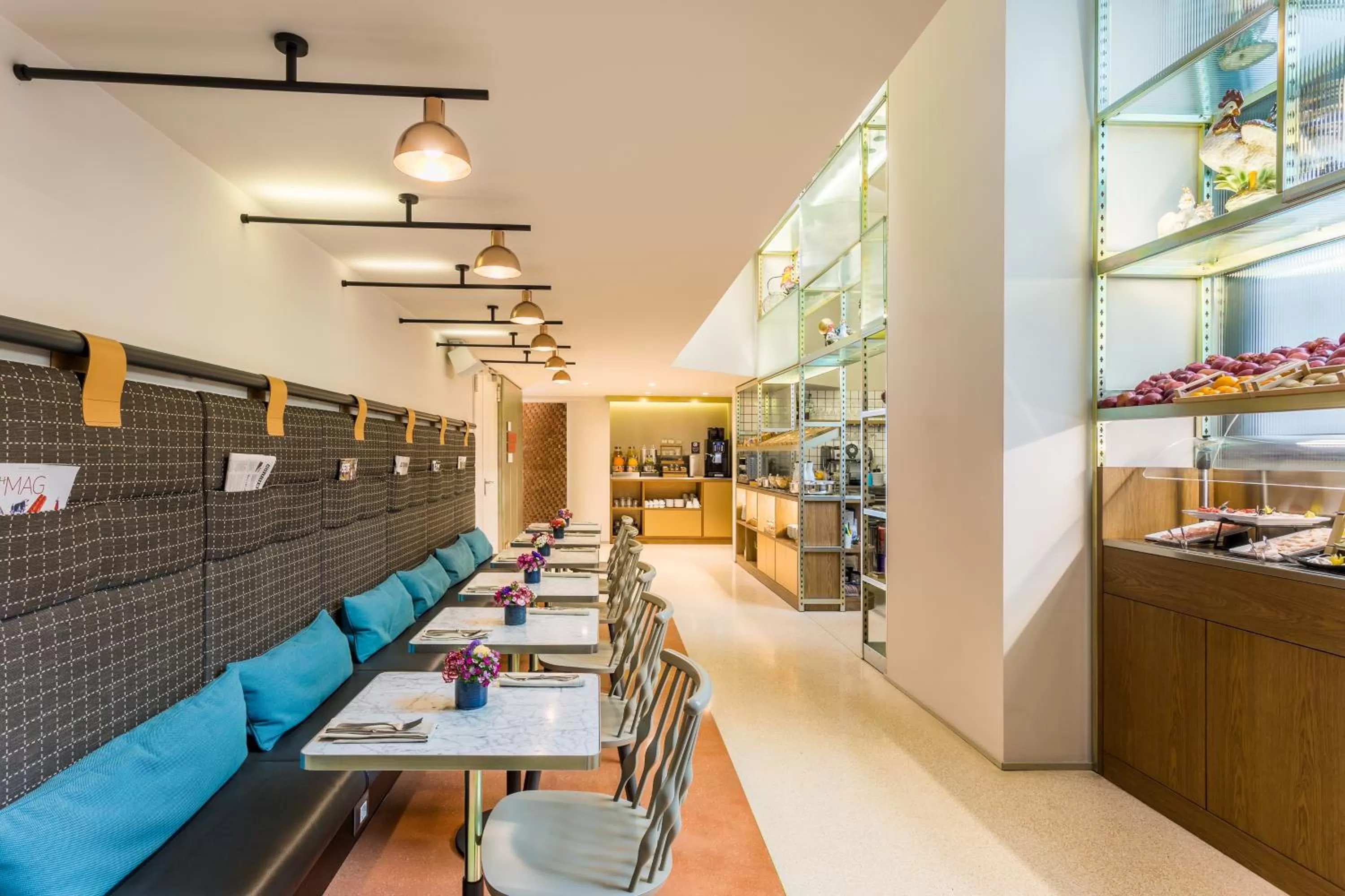 Buffet breakfast in Room Mate Collection Giulia, Milan