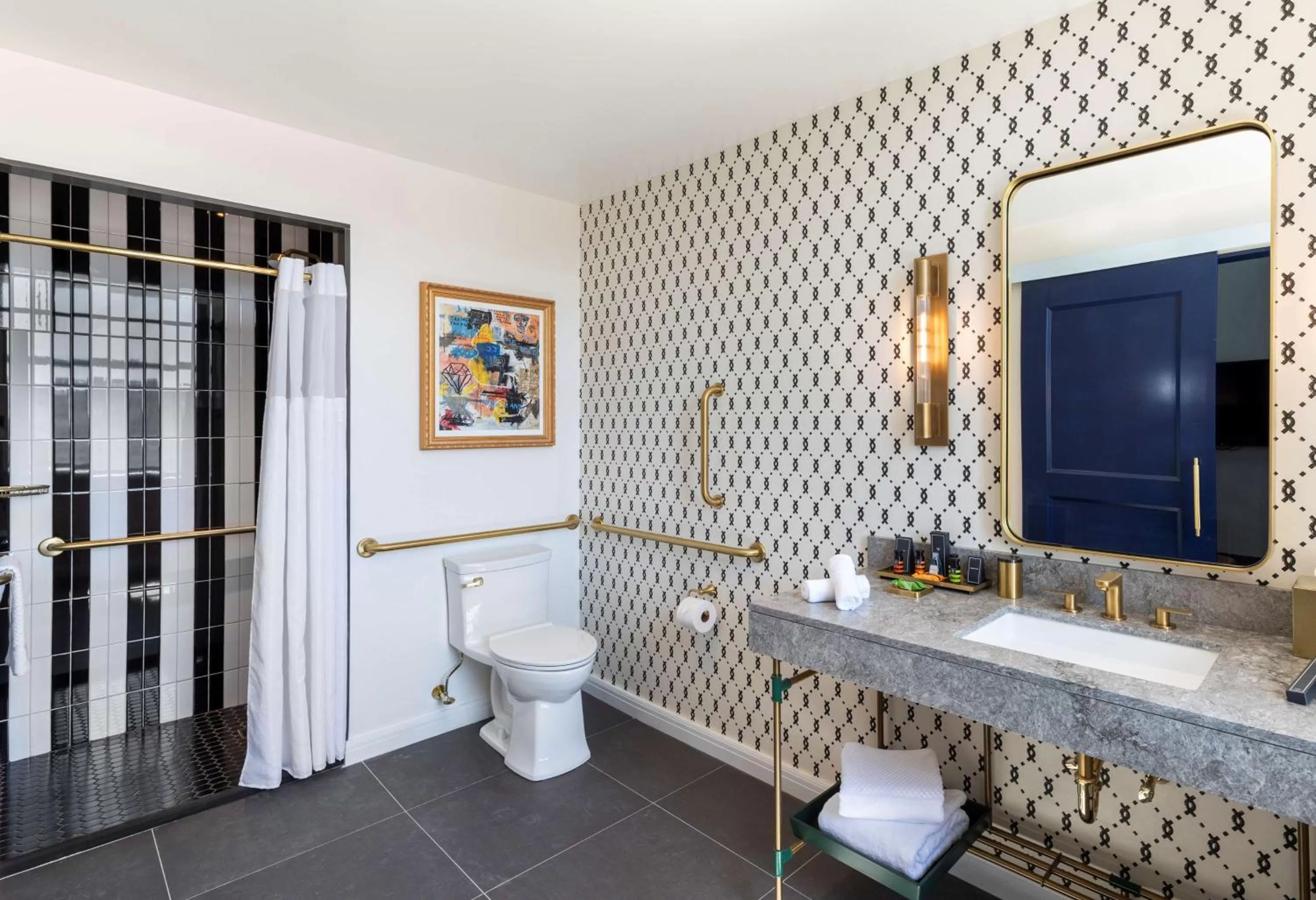 Bathroom in Canopy By Hilton Philadelphia Center City