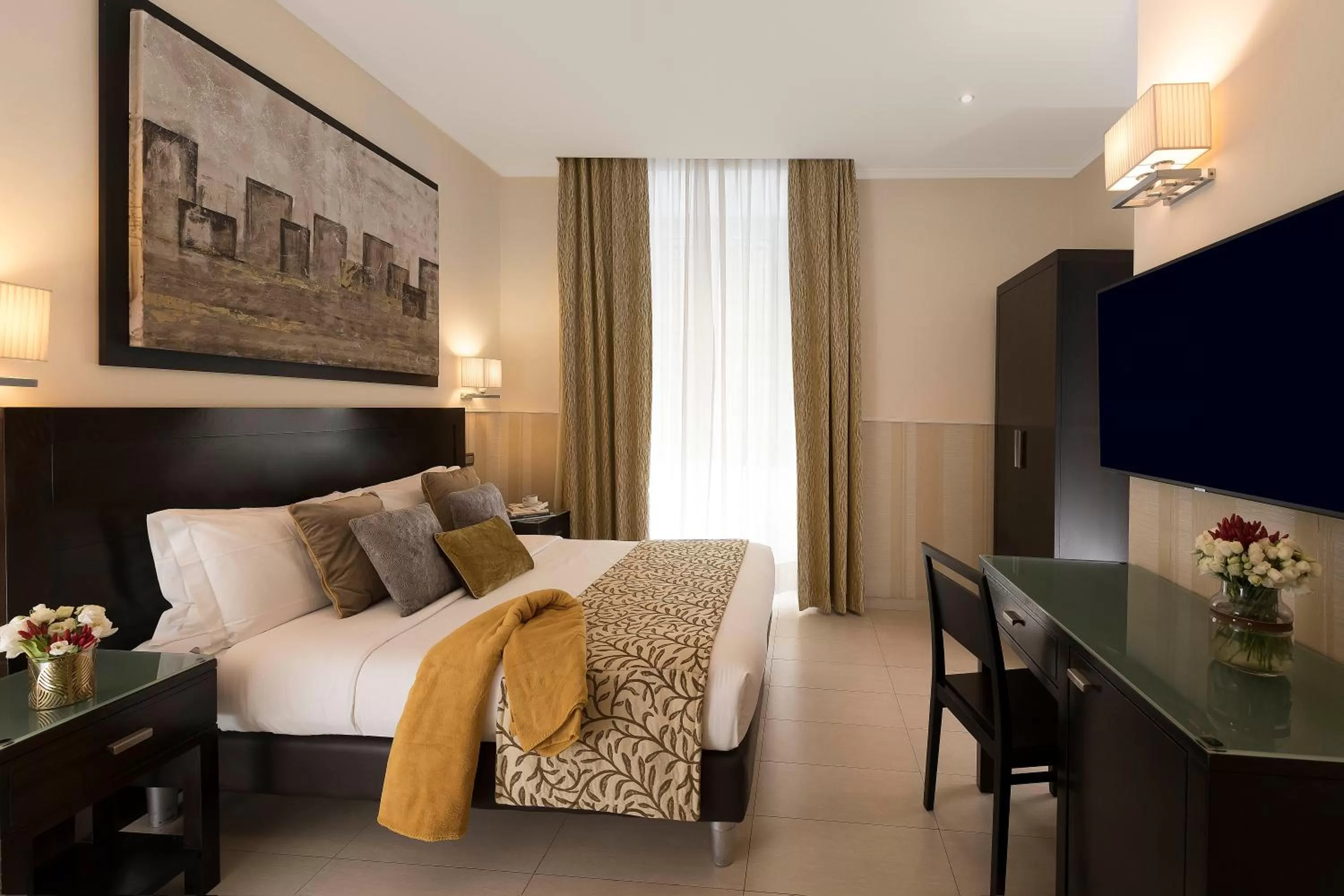 Bedroom, Bed in Yes Hotel Boutique Rome