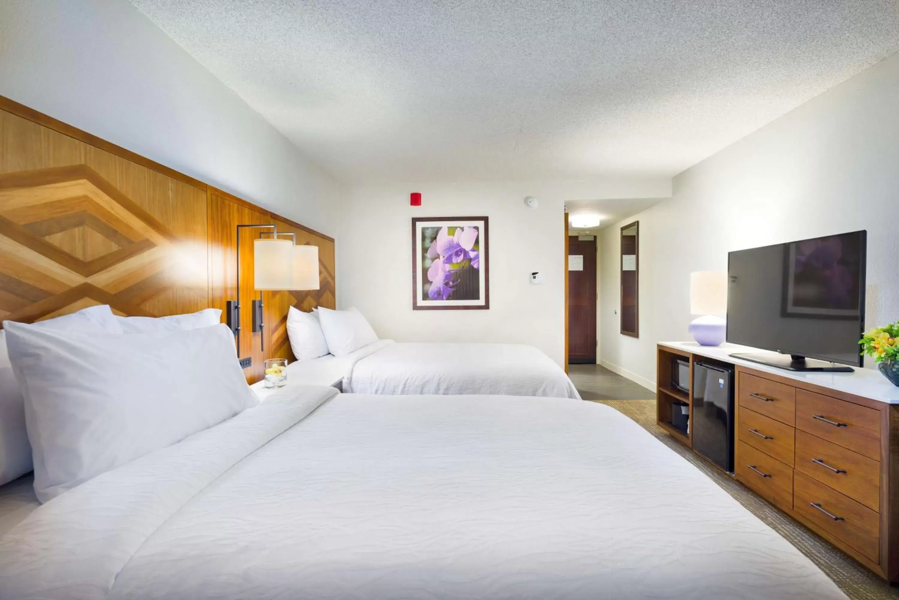 Kitchen or kitchenette, Bed in Hilton Garden Inn Kauai Wailua Bay, HI