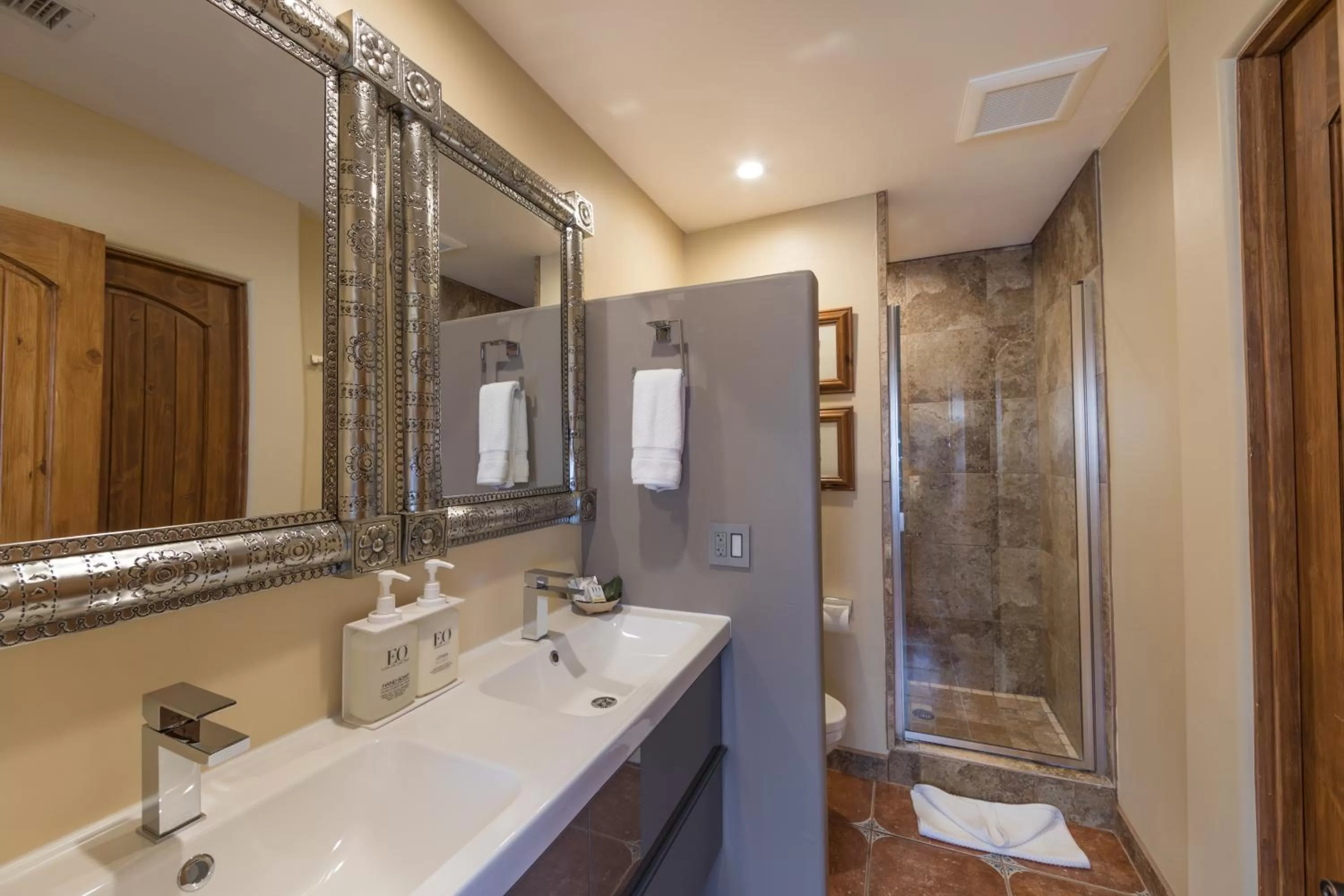 Shower in A Sunset Chateau