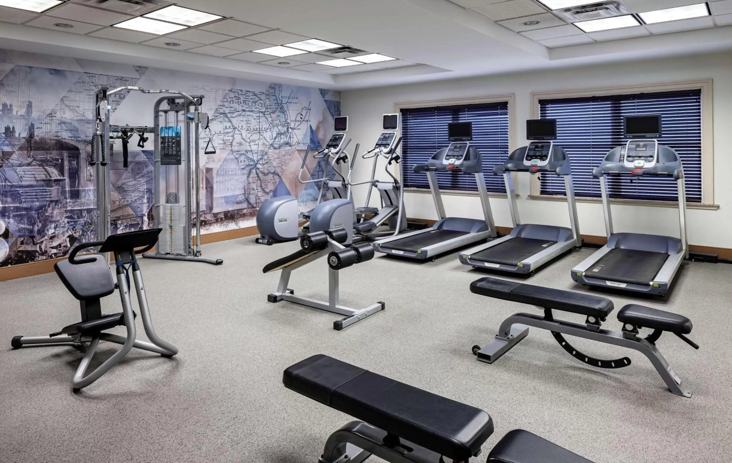 Fitness centre/facilities, Fitness Center/Facilities in Hilton Garden Inn Omaha Downtown-Old Market Area