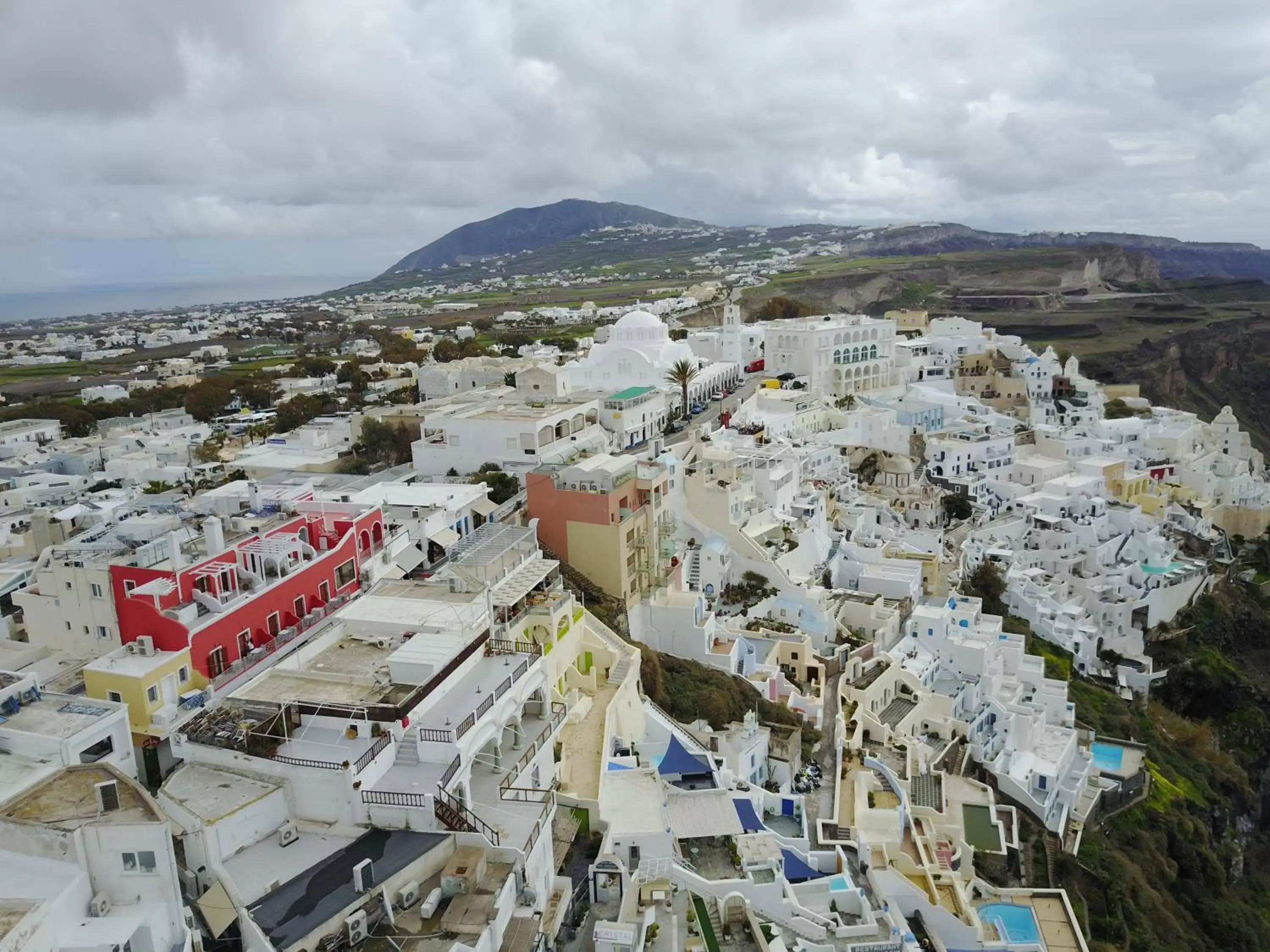 Property building, Bird's-eye View in Theoxenia Caldera Hotel