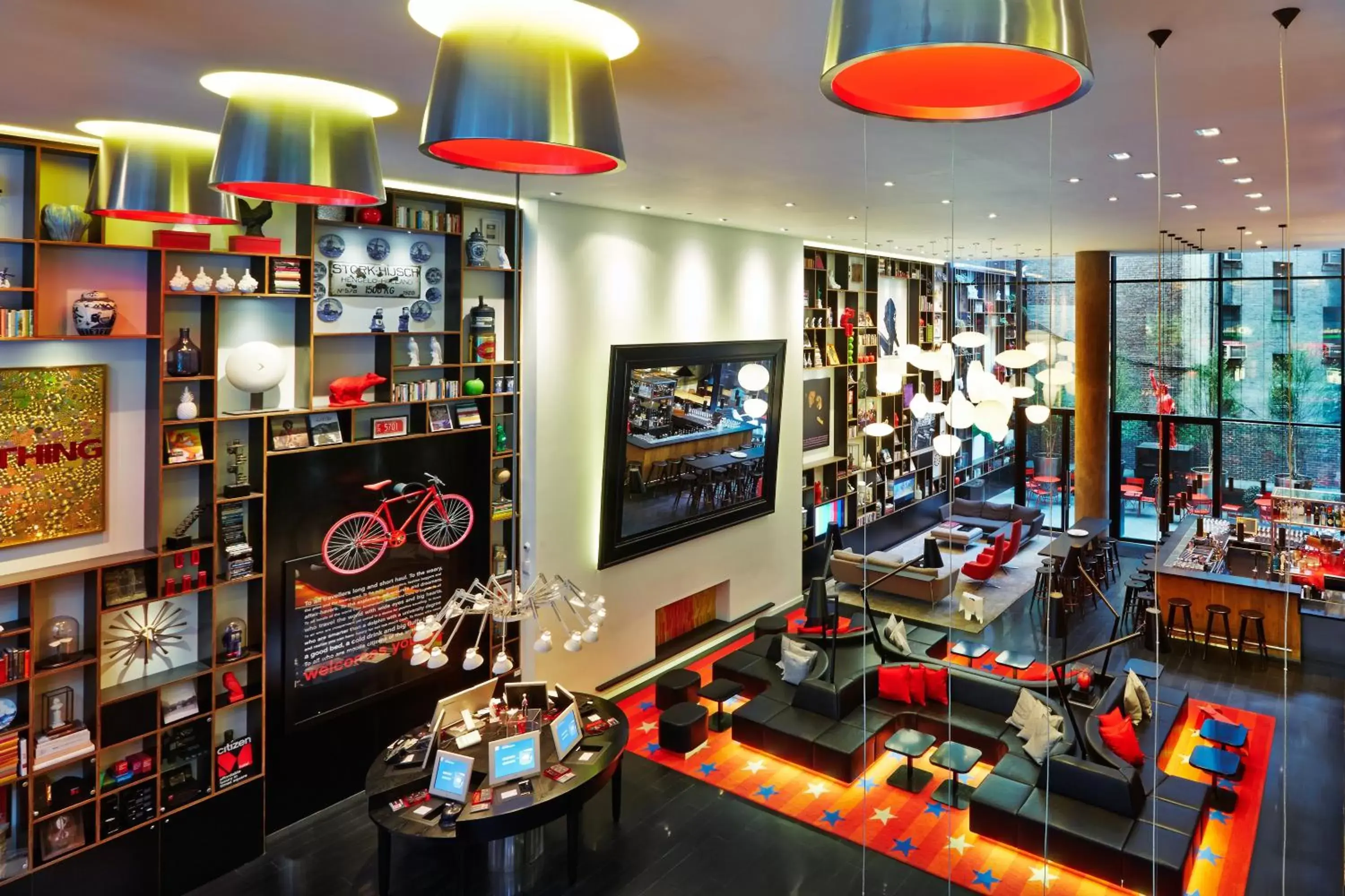 Lobby or reception in citizenM New York Times Square Lobby or reception in citizenM New York Times Square