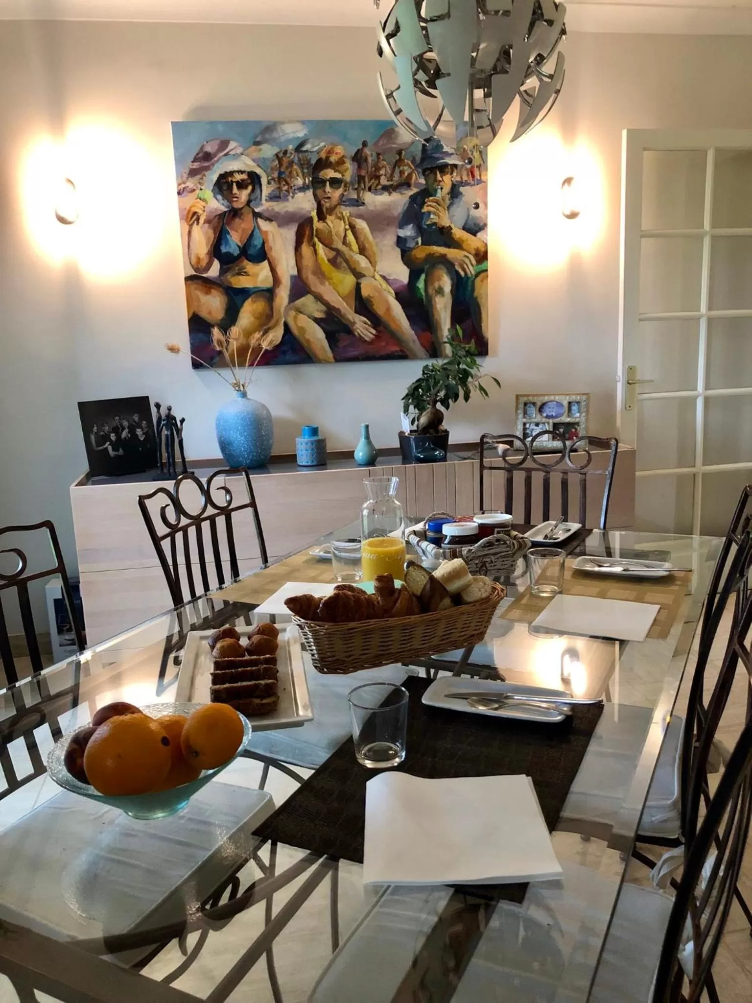 Breakfast in Chambre ambiance campagne chic