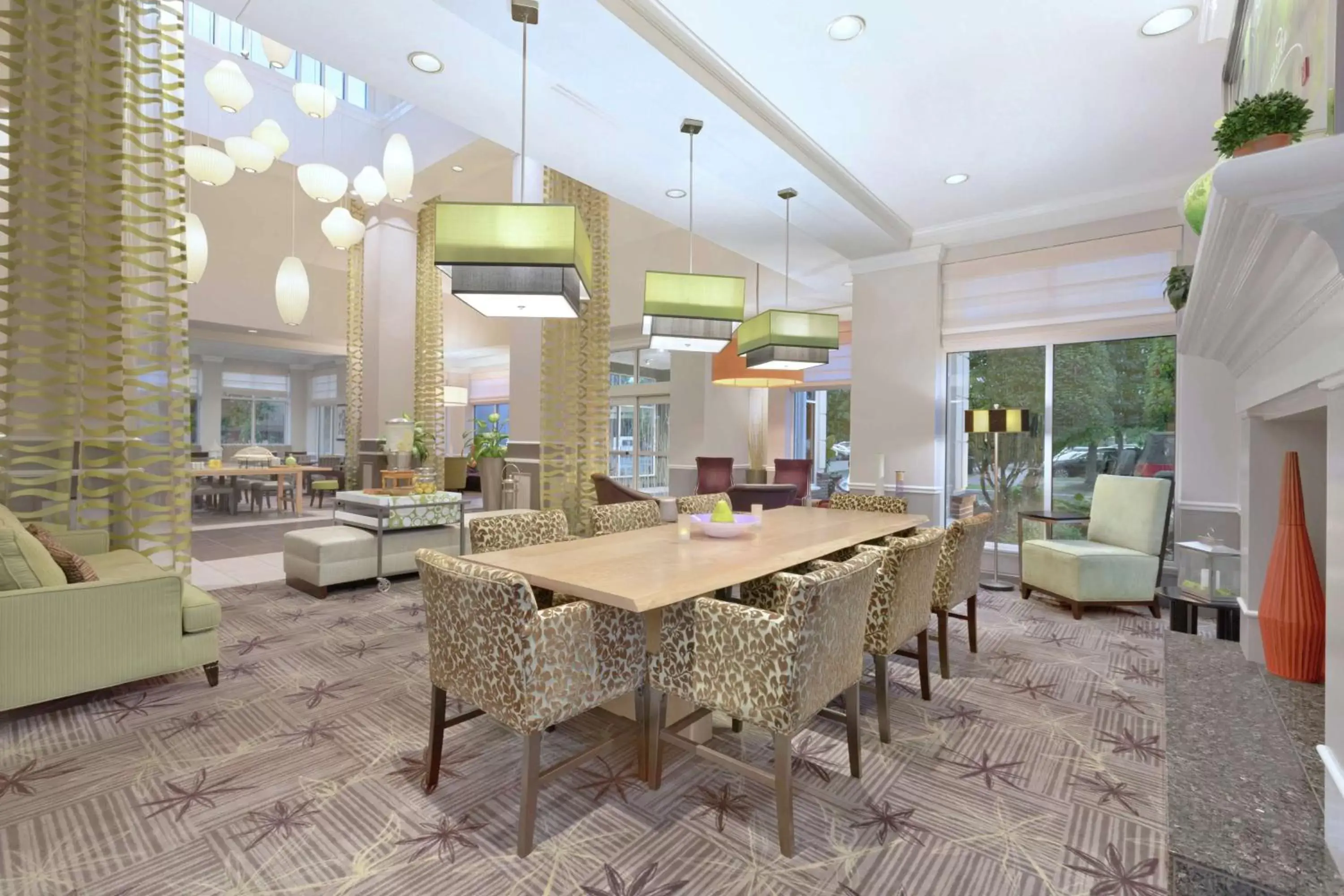 Lobby or reception, Restaurant/Places to Eat in Hilton Garden Inn Springfield, MA