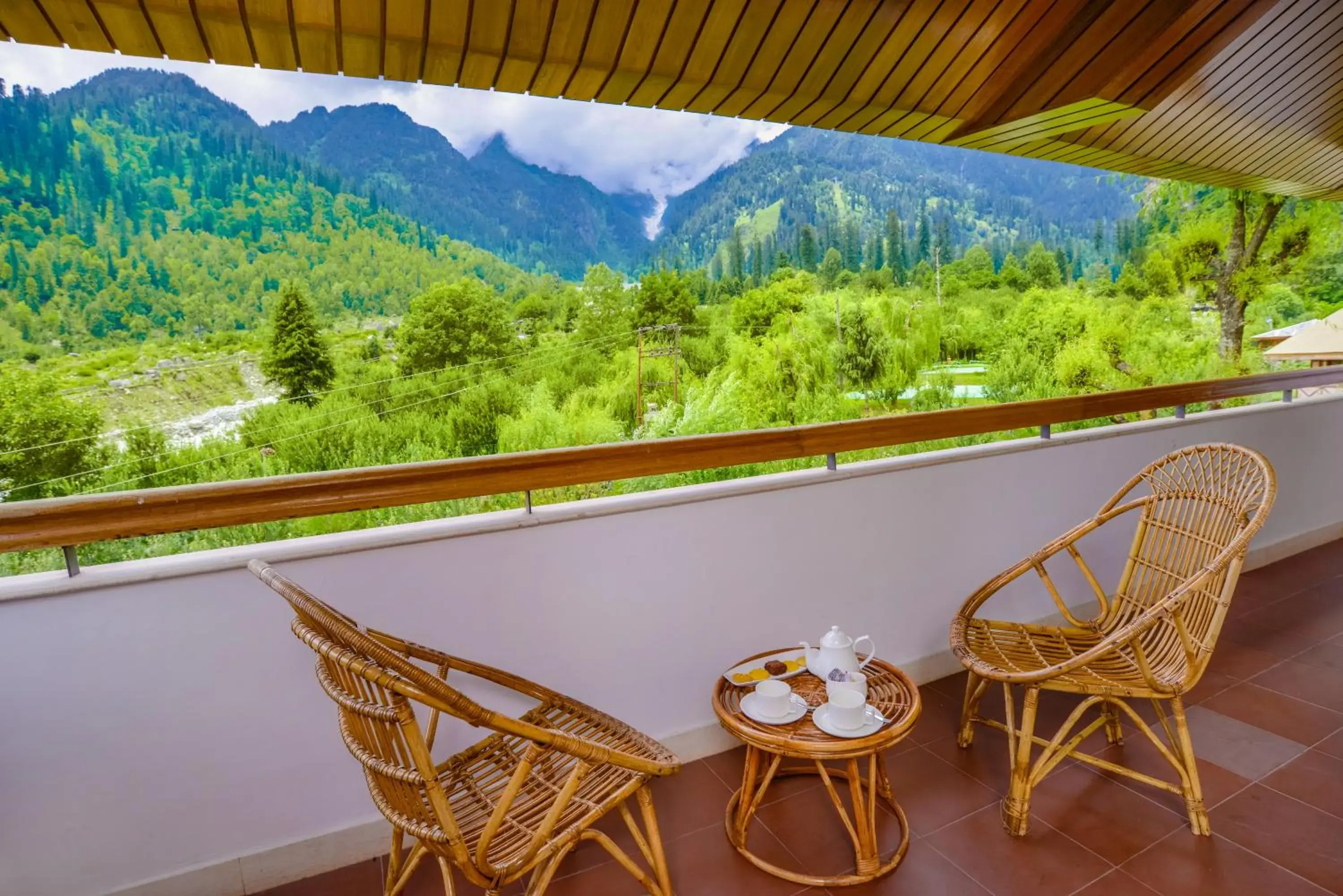 Balcony/Terrace in Solang Valley Resort