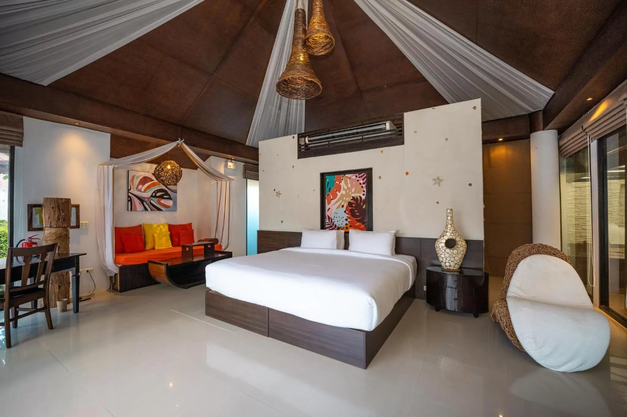 Bedroom, Bed in Dhevan Dara Resort & Spa Hua Hin - Pool Villa