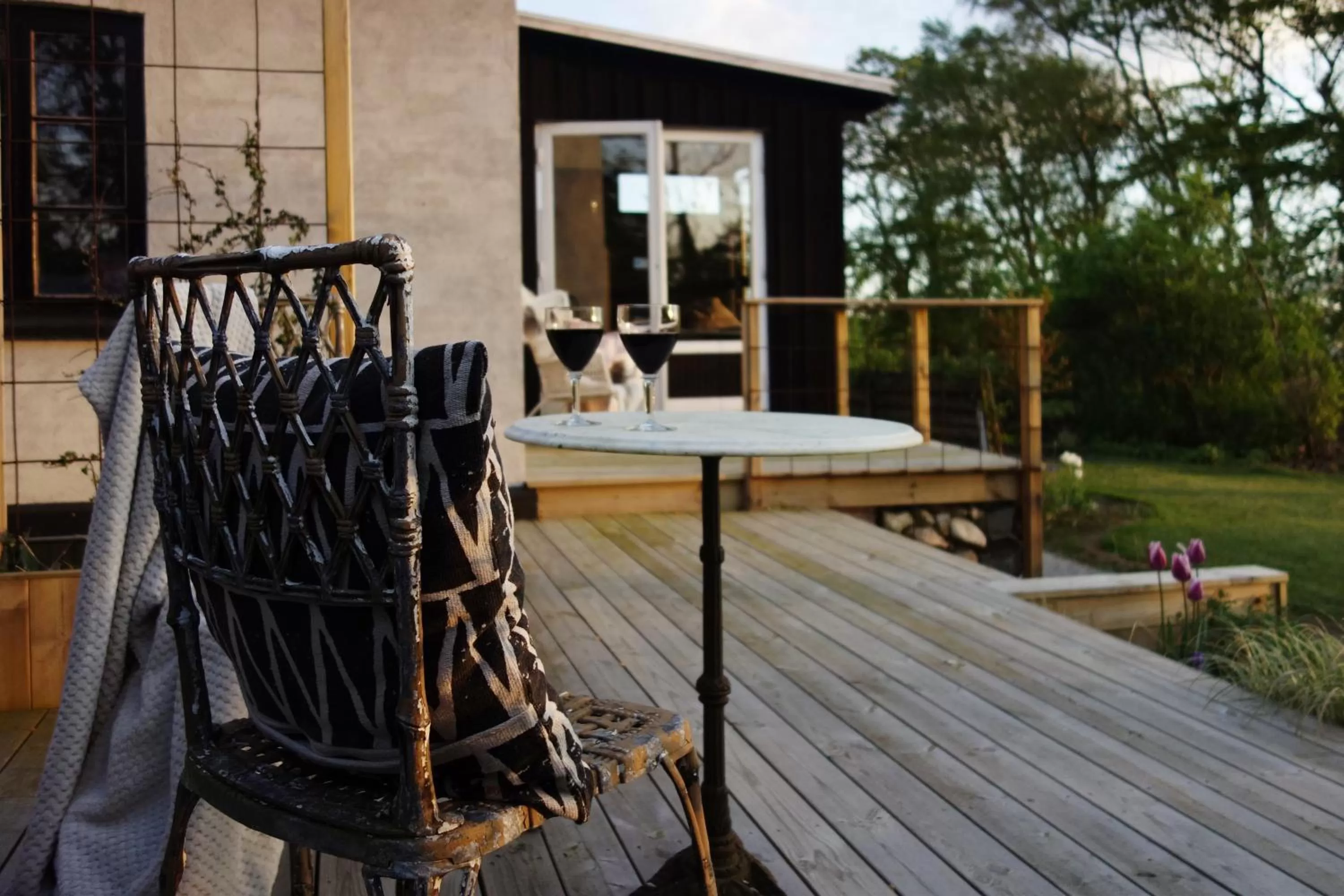 Garden in Vikens bed and Breakfast