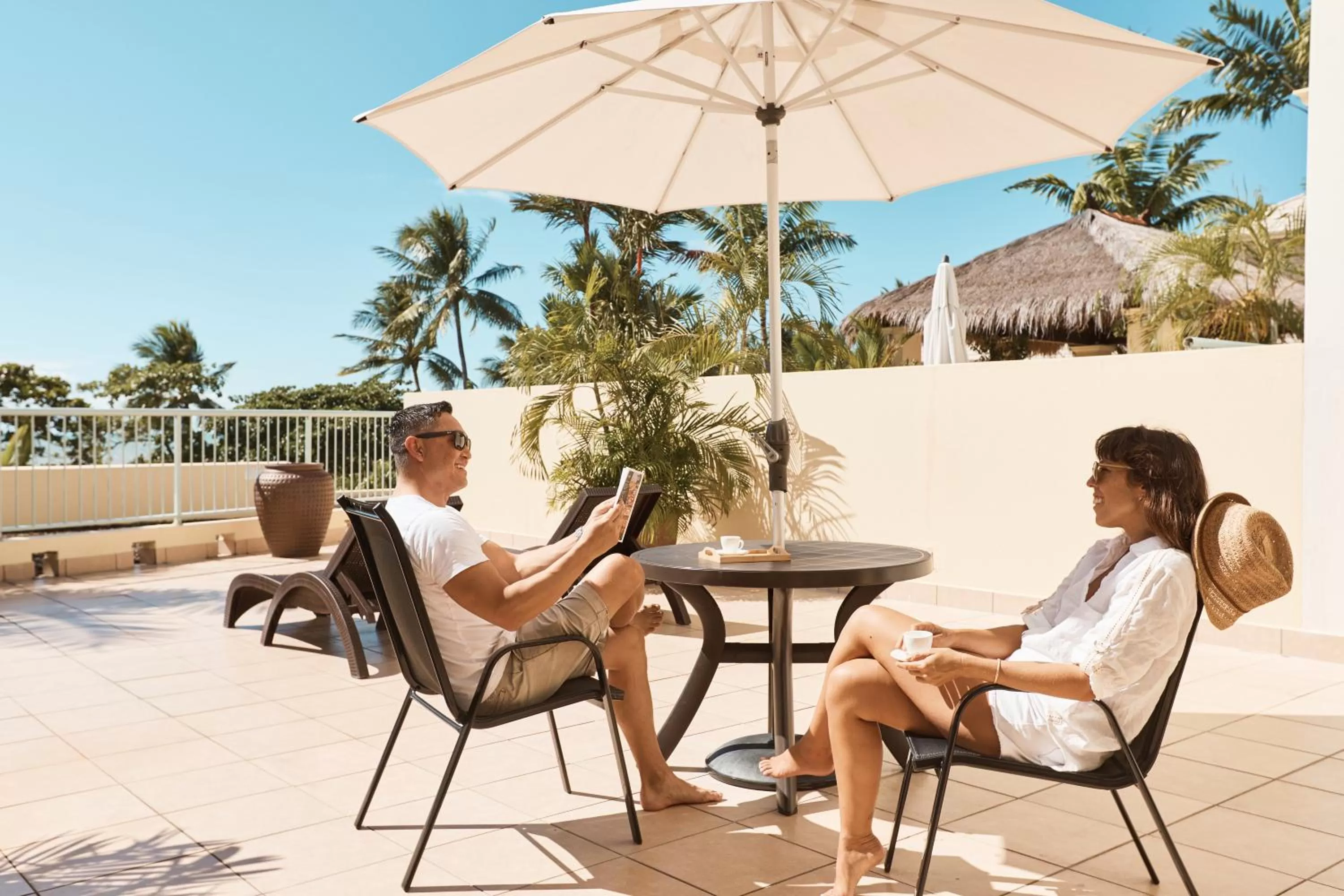 Patio in Sea Change Beachfront Apartments
