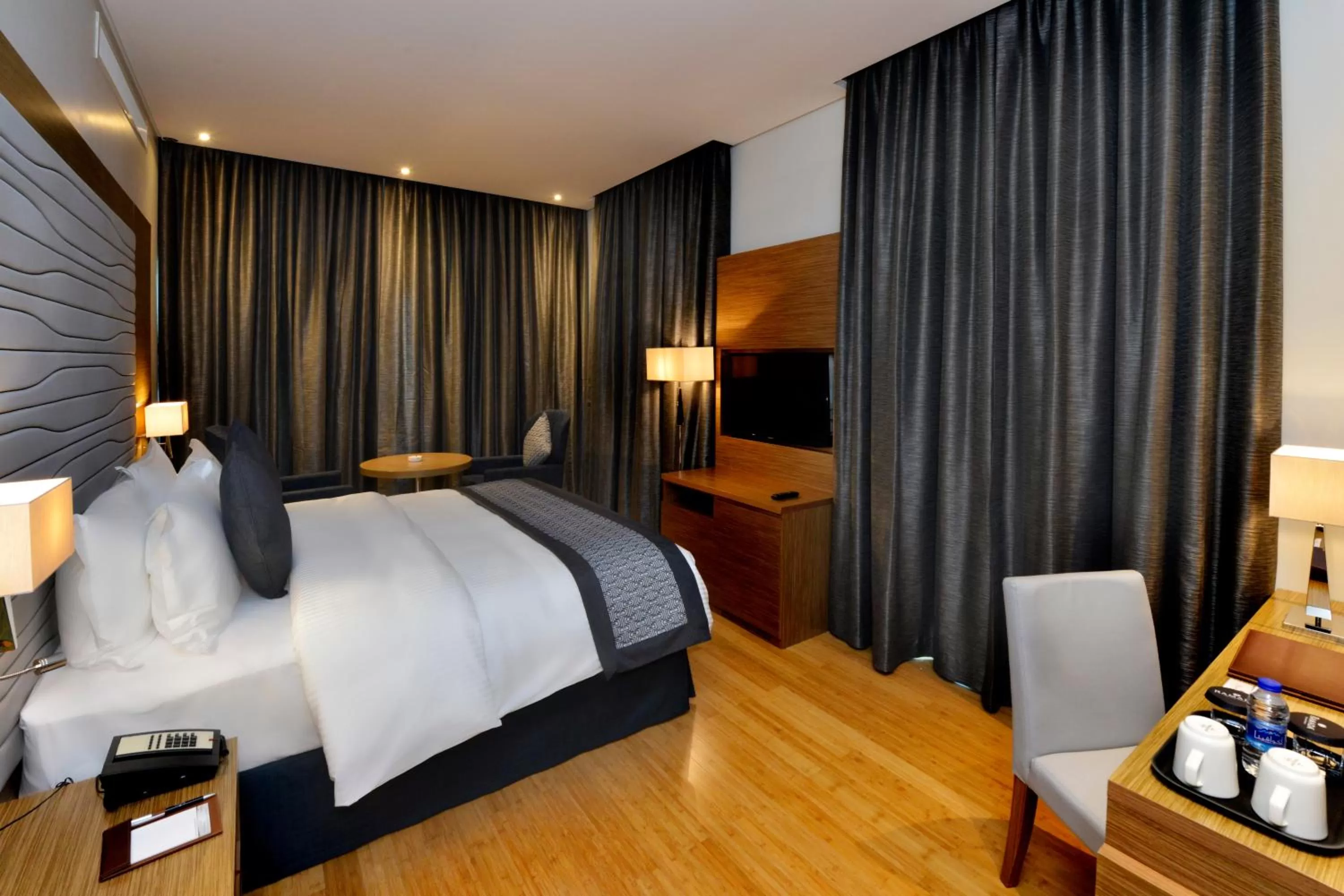 Night, Bed in Ramada by Wyndham Manama City Centre