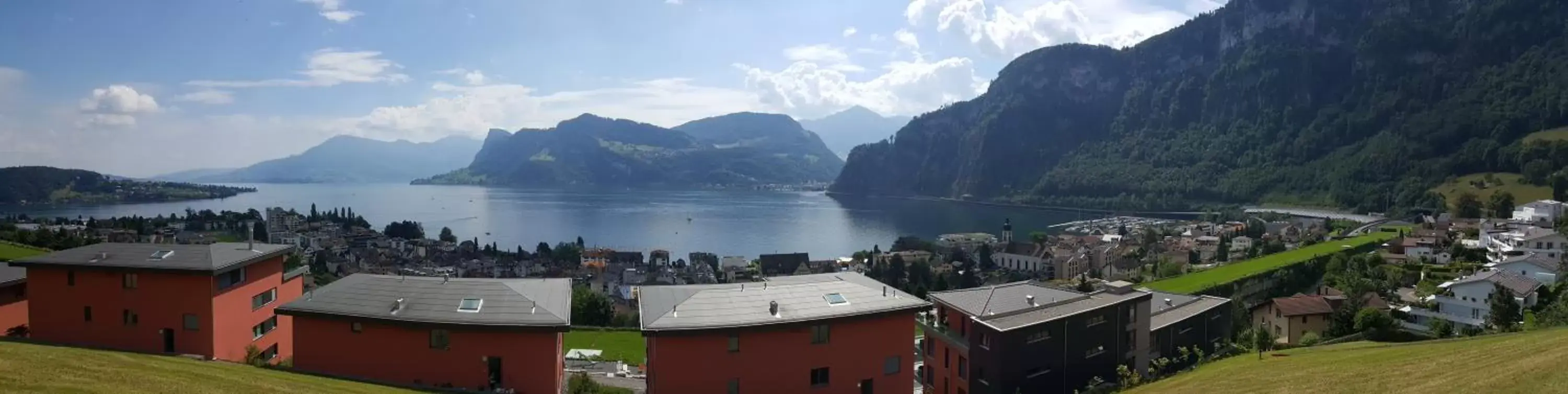 Lake view in Hotel Roggerli