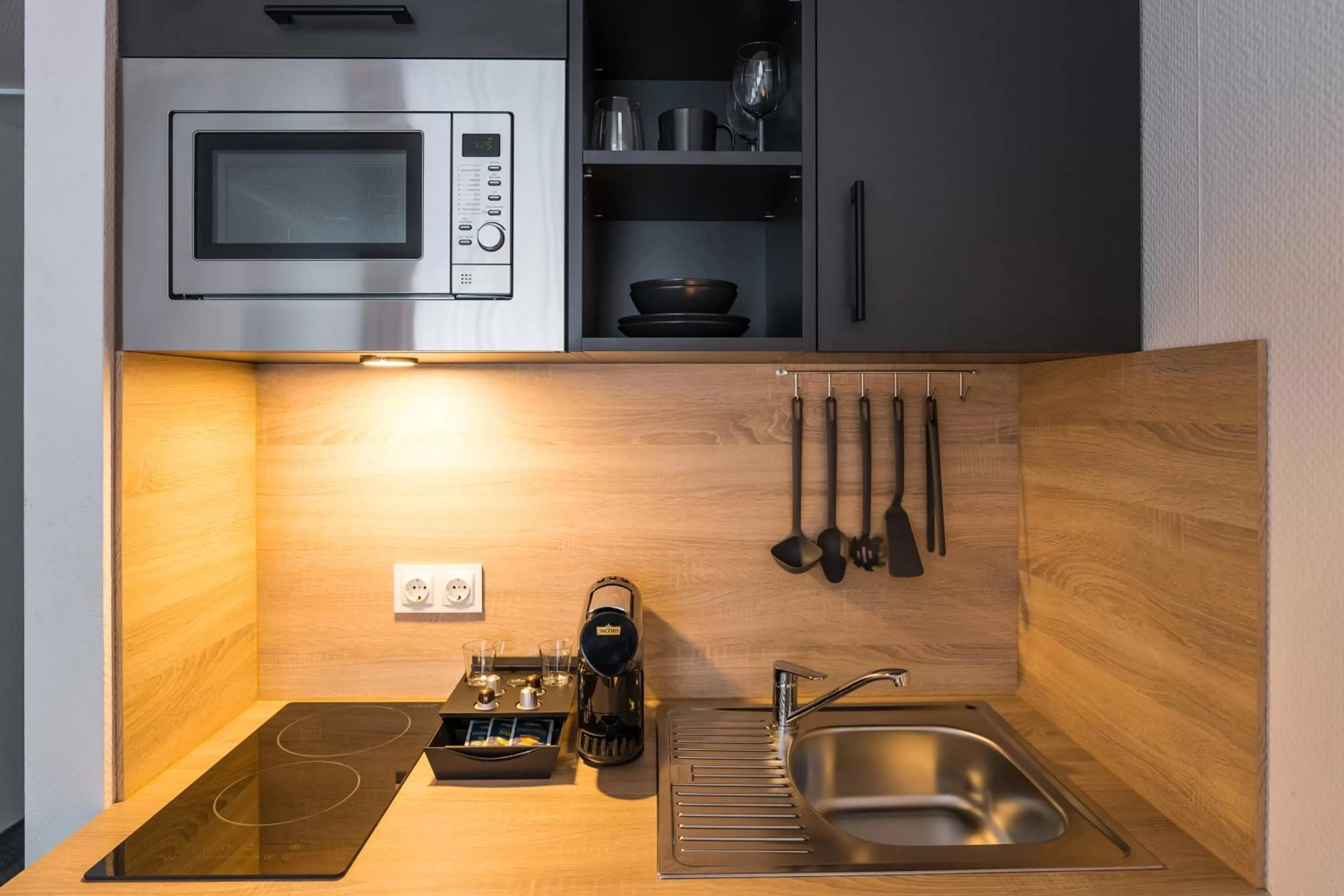 Kitchen or kitchenette in Apartments an der Kö