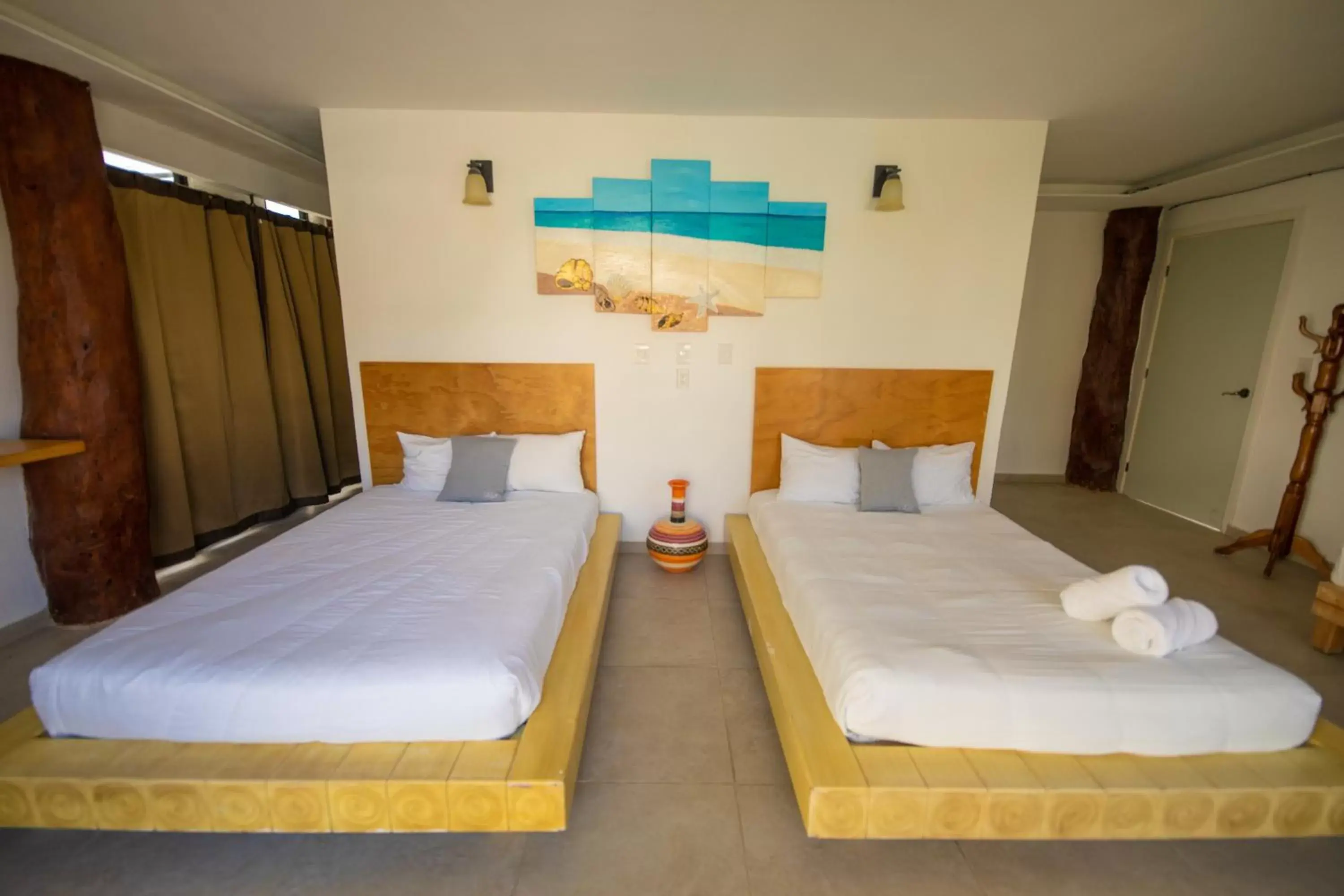 Bed in HOTEL & BEACH CLUB OJO DE AGUA