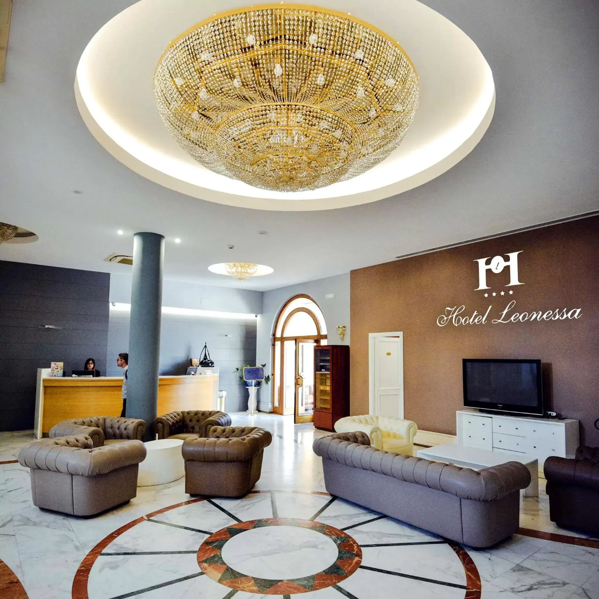 Lobby or reception in Hotel Leonessa