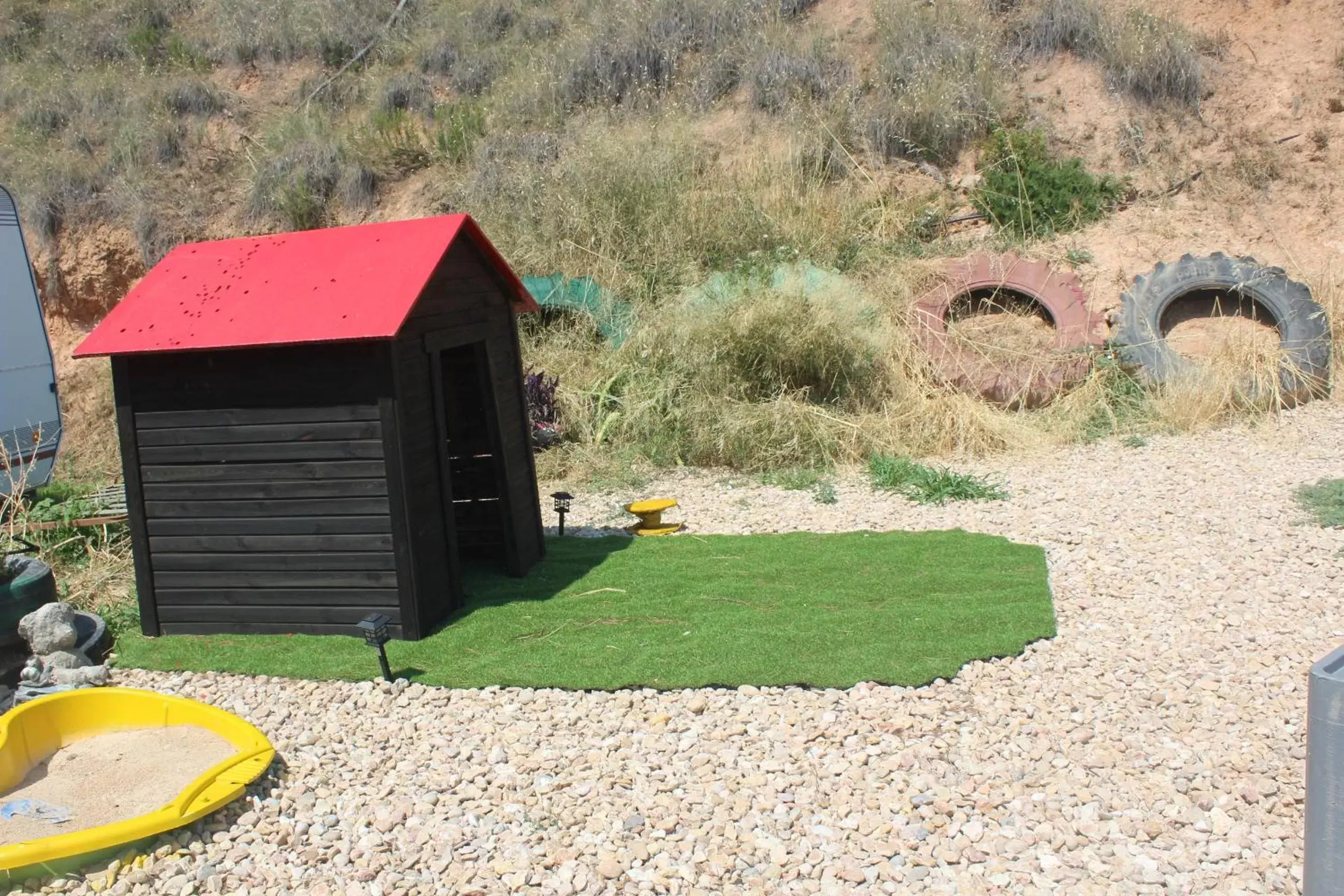 Children play ground in Cabezo Buñuel Hostal