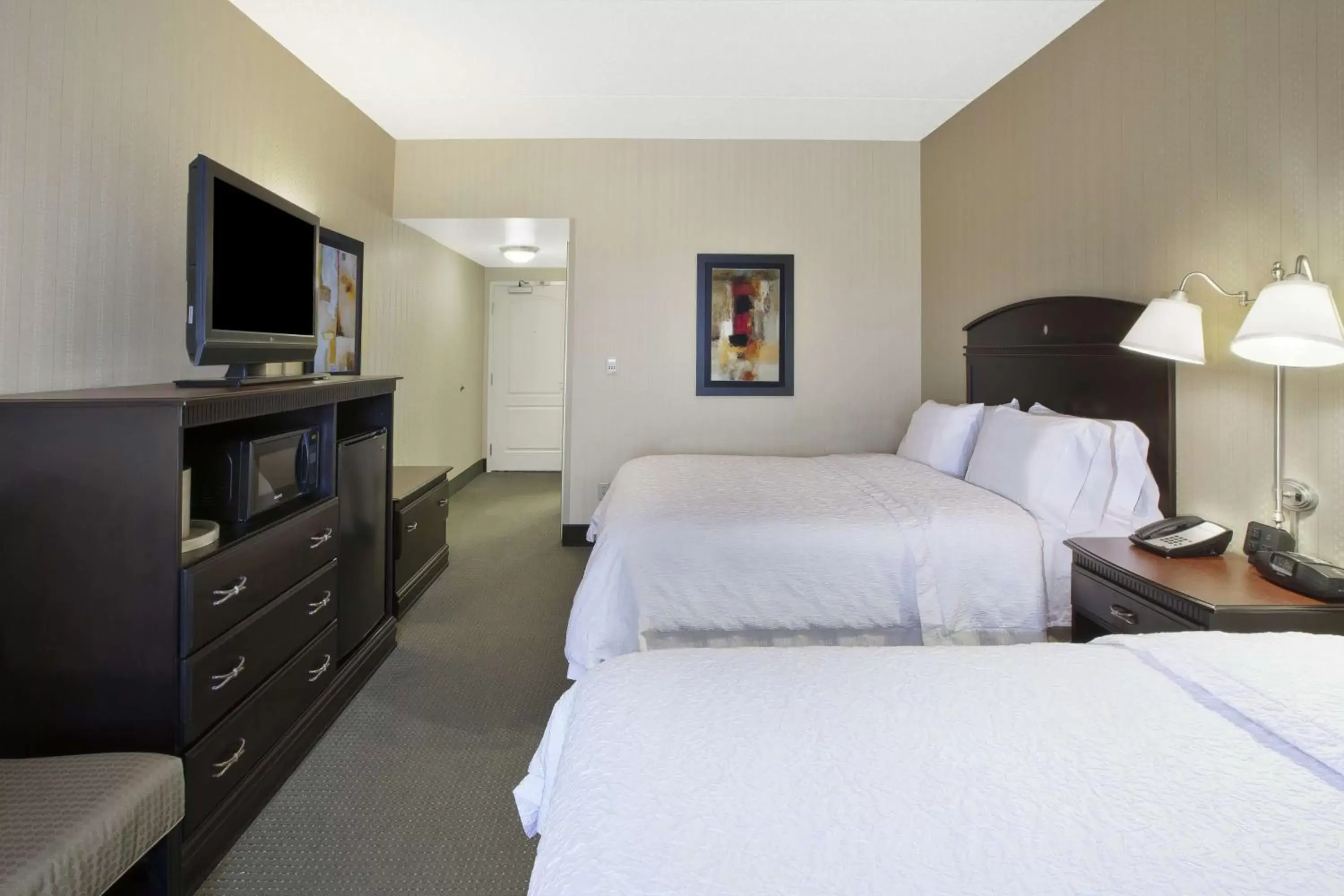 Bedroom, Bed in Hampton Inn & Suites Plattsburgh