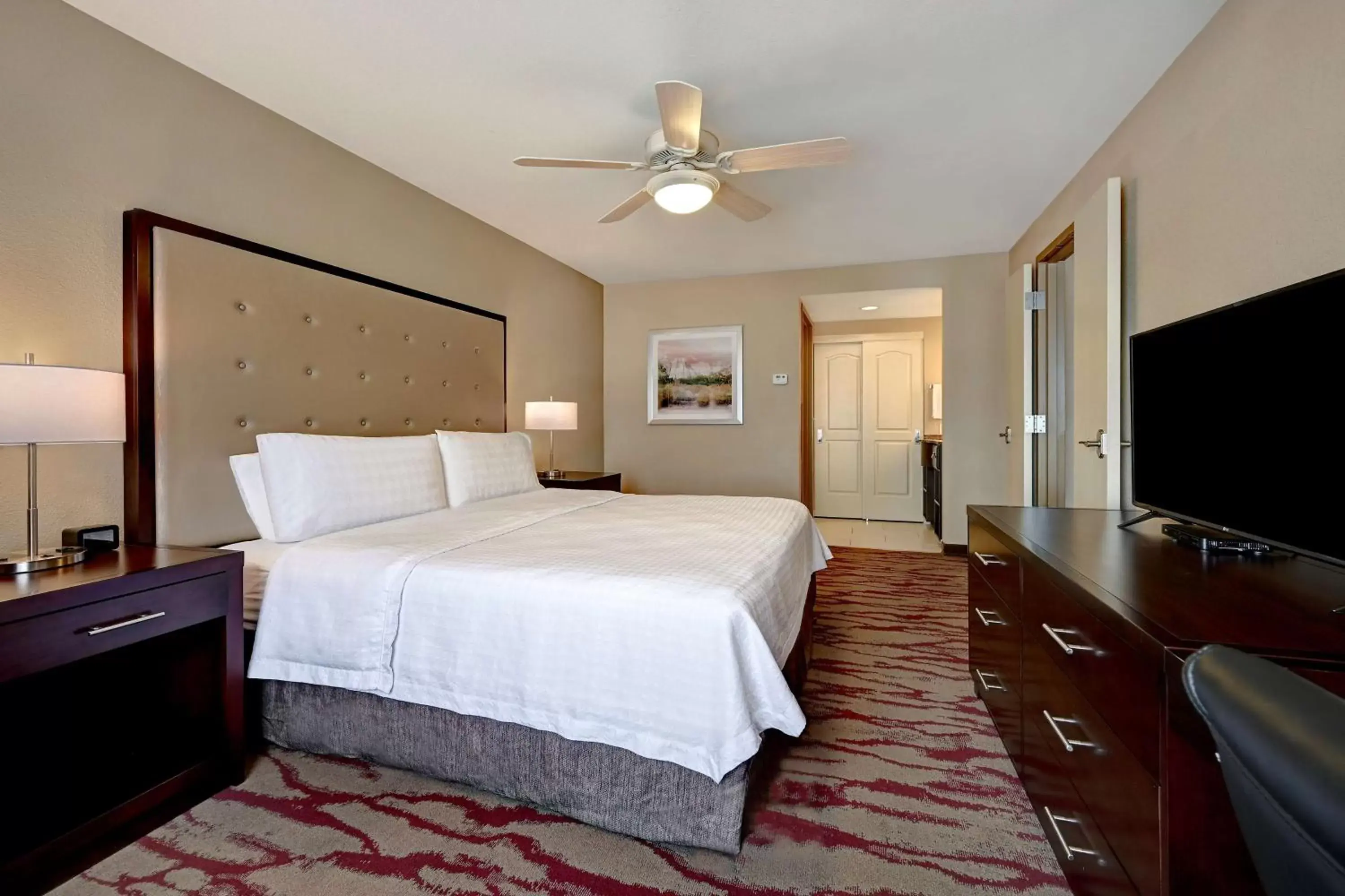 Bed in Homewood Suites by Hilton Albuquerque Airport