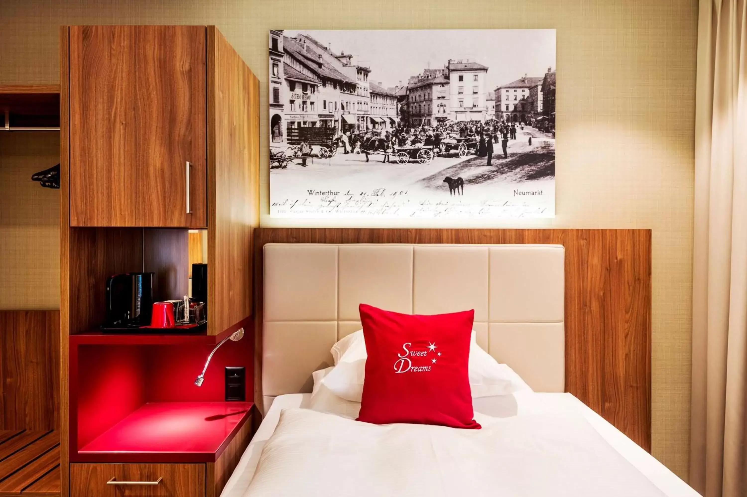 Photo of the whole room, Bed in Hotel Wartmann am Bahnhof