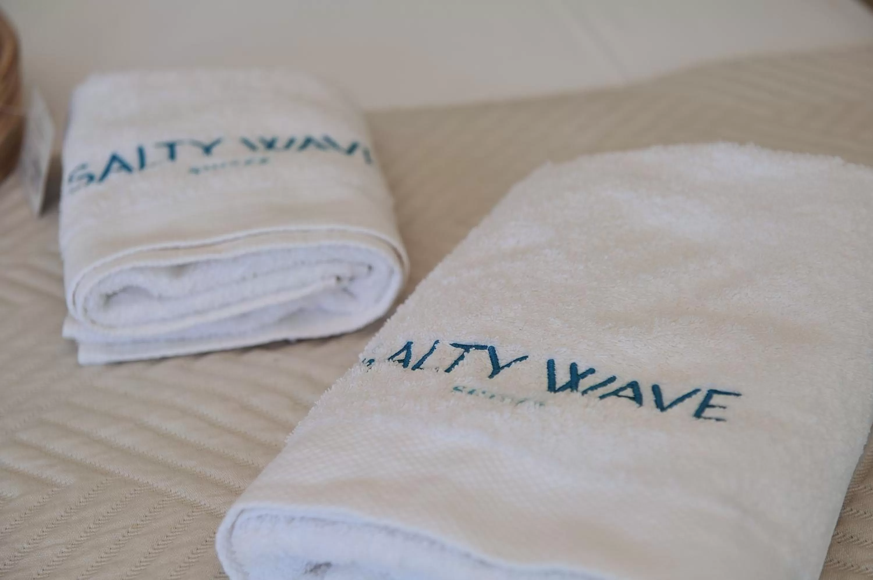 Bed in Salty Wave Suites