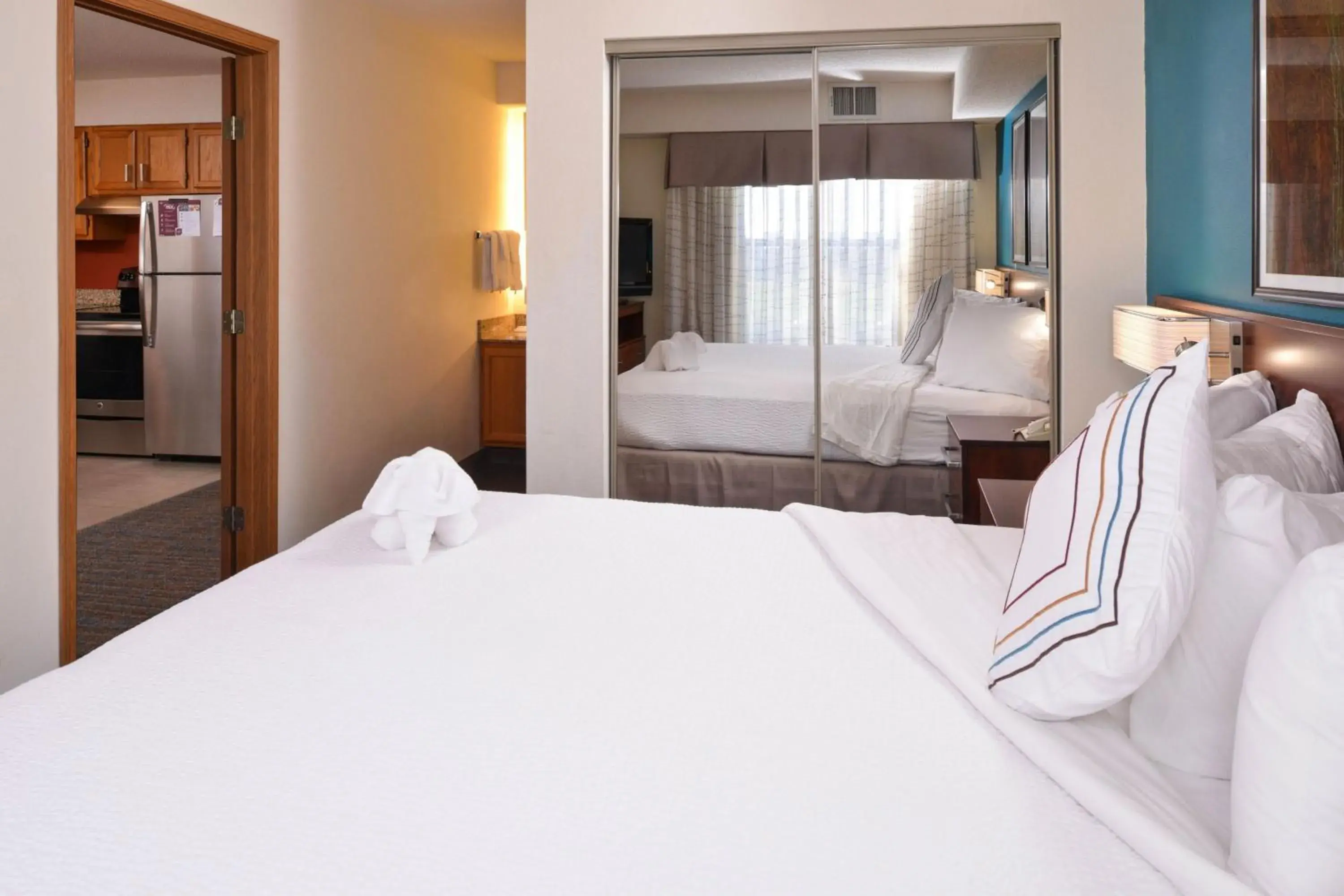 Bedroom, Bed in Residence Inn by Marriott Dayton Troy