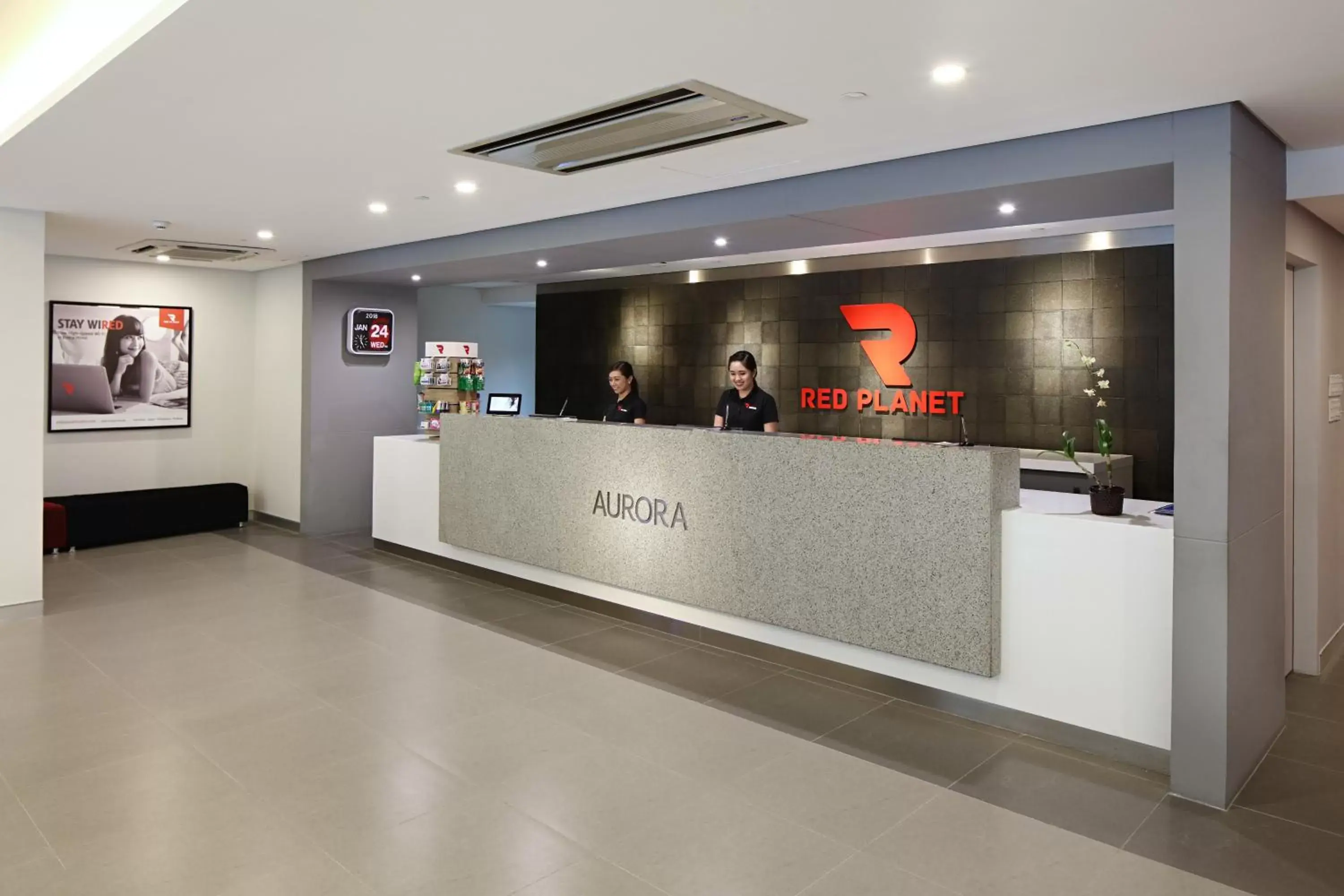 Staff, Lobby/Reception in Red Planet Cubao Aurora Boulevard