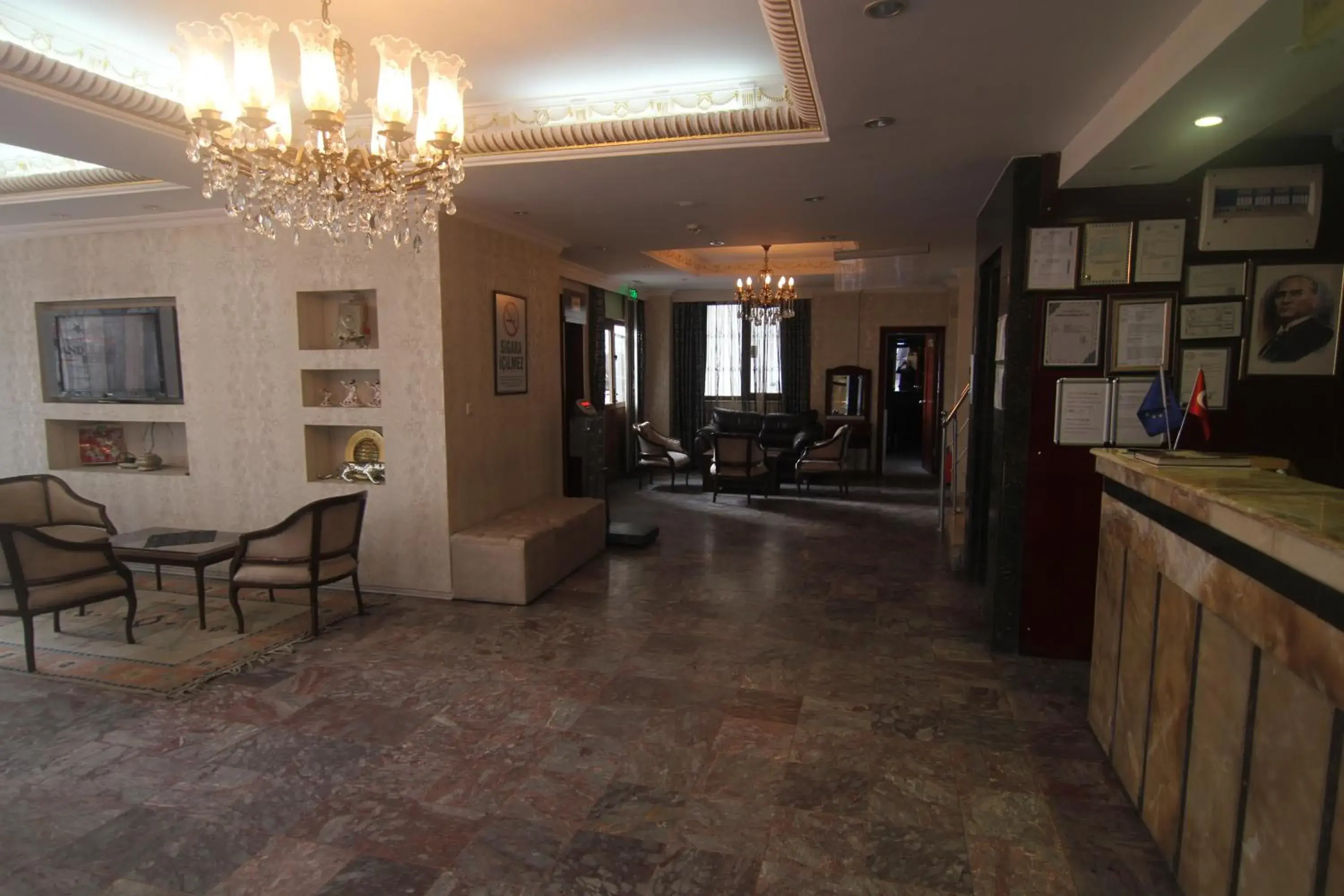 Living room, Lobby/Reception in Grand Liza Hotel