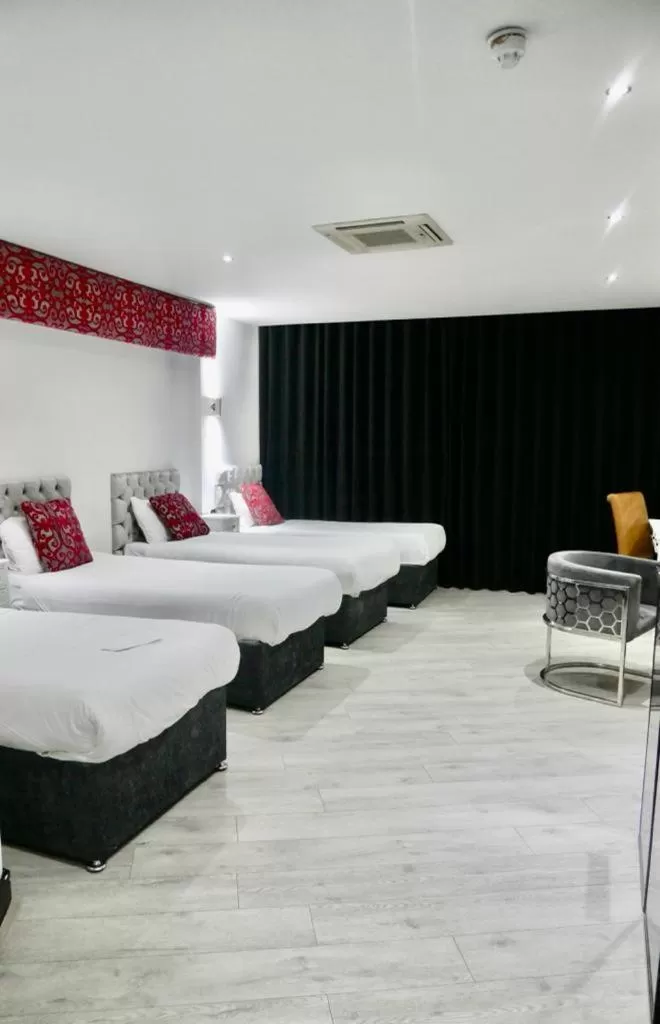 Bed in Print Works Hotel