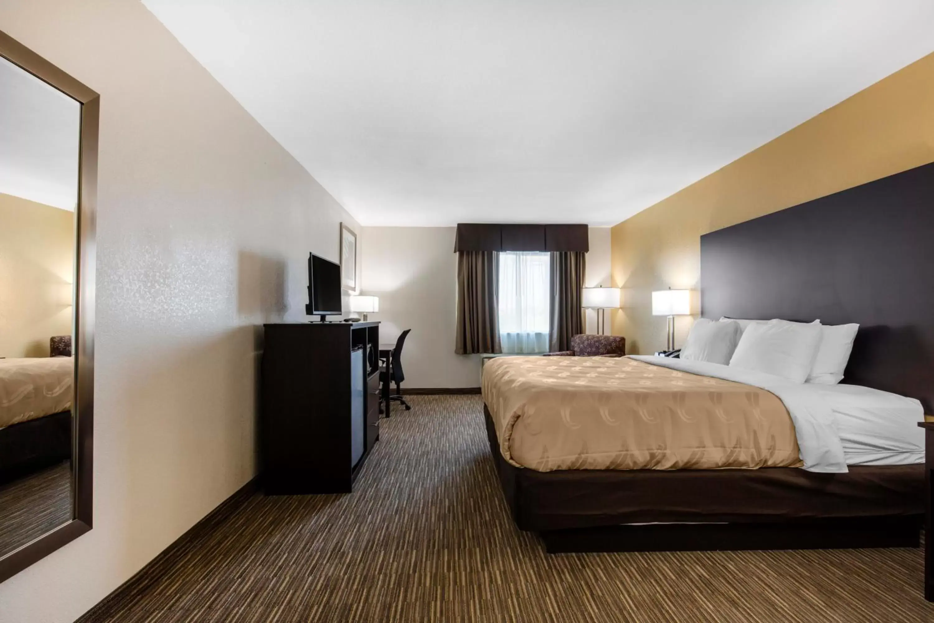 Bed in Quality Inn & Suites Metropolis I-24