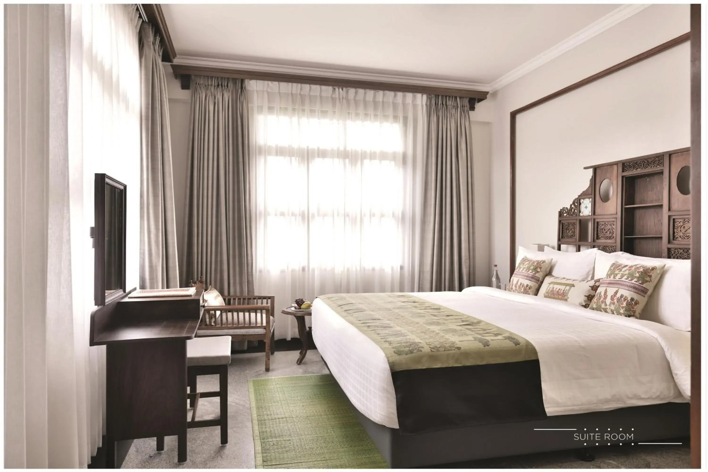Bed in Svatma Heritage Hotel