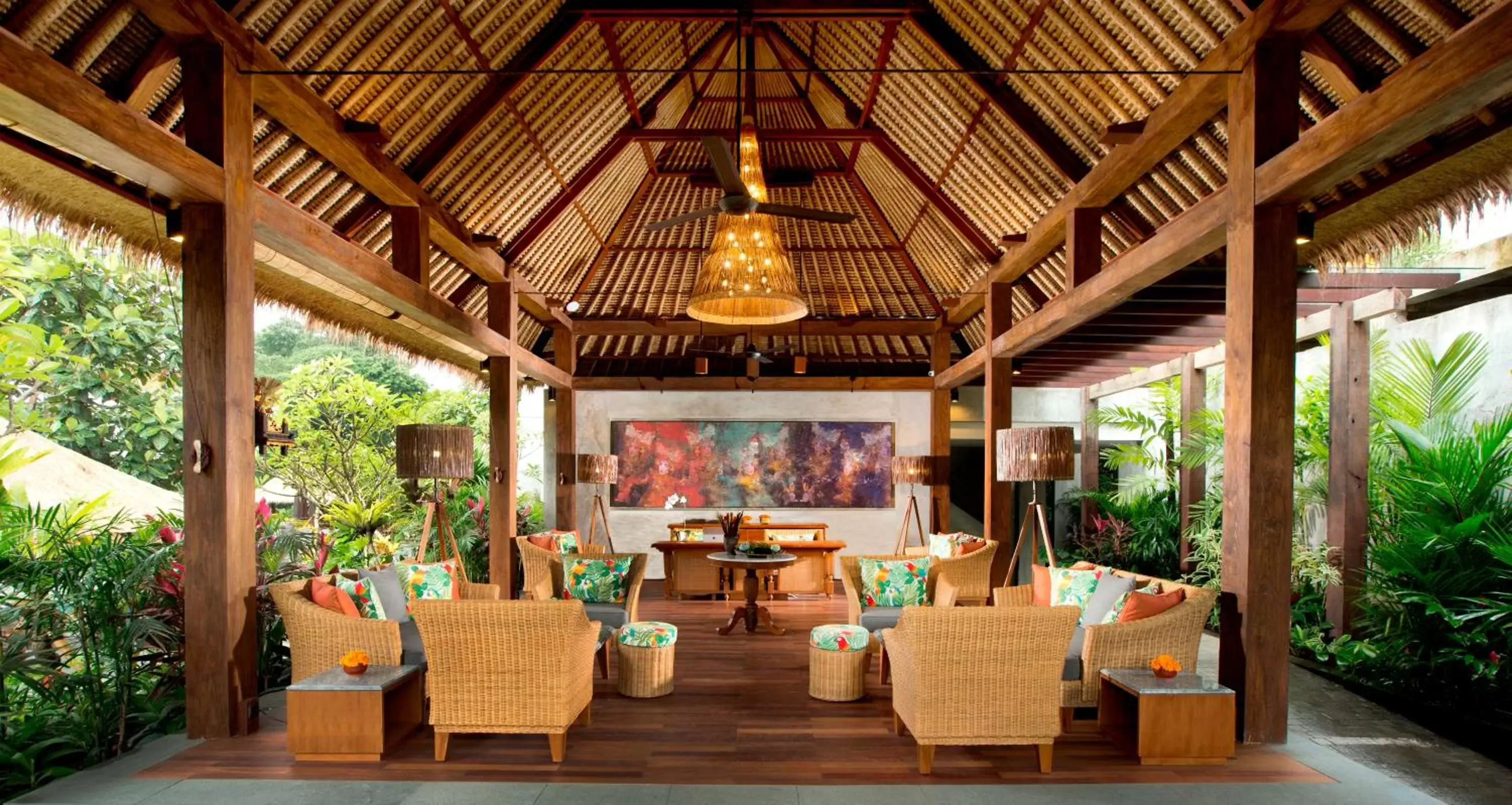 Lobby or reception, Restaurant/Places to Eat in Adiwana Resort Jembawan