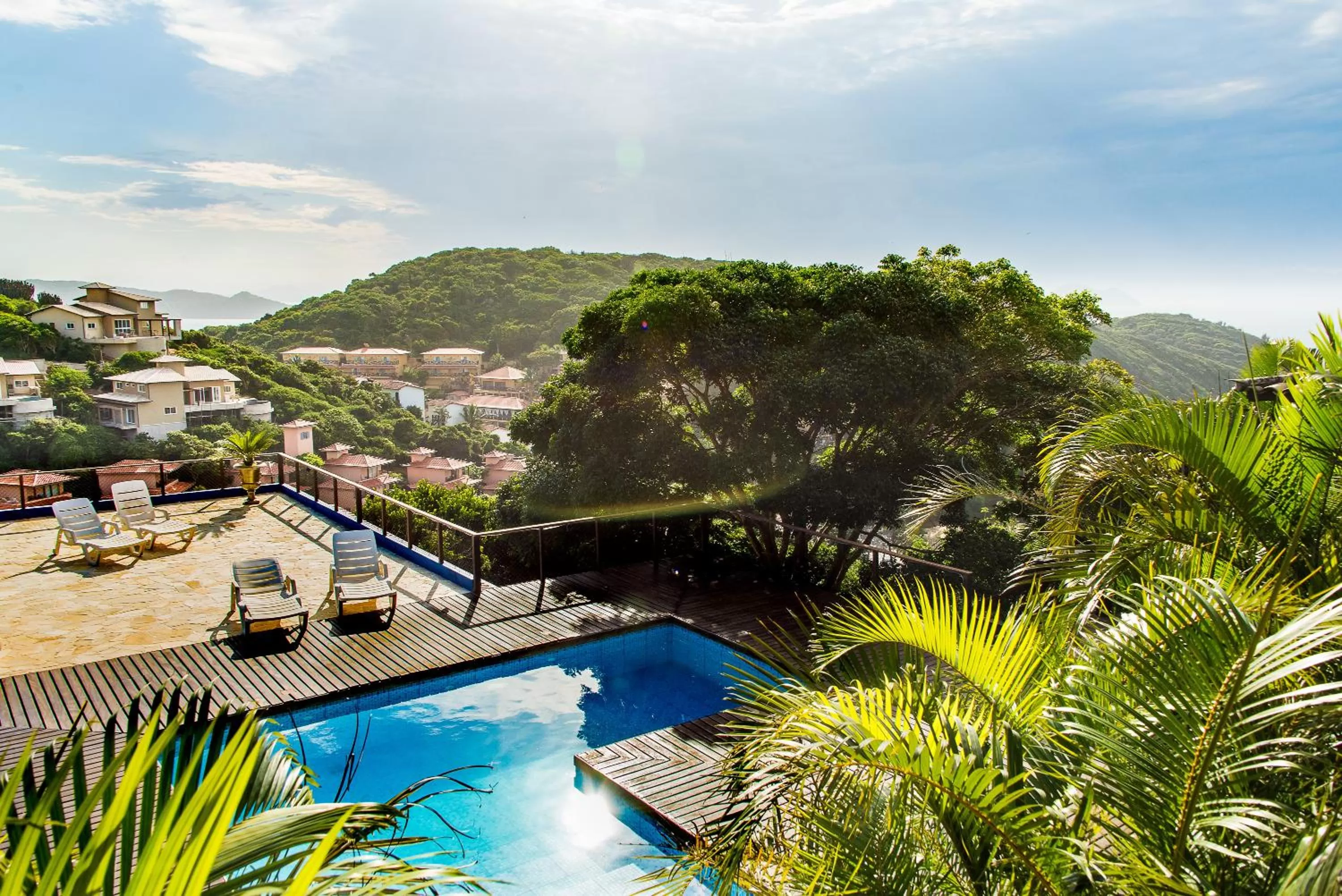Pool view in Pousada La Dolce Vita