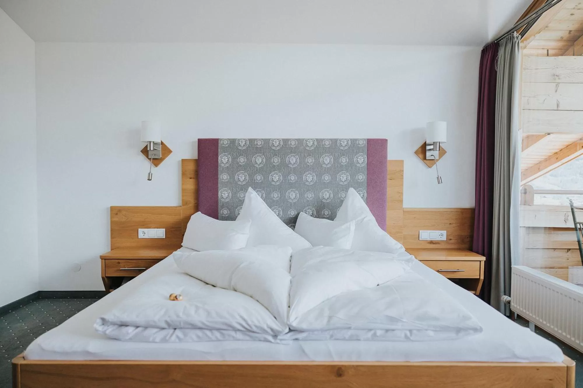 Bed in Hotel Silberfux