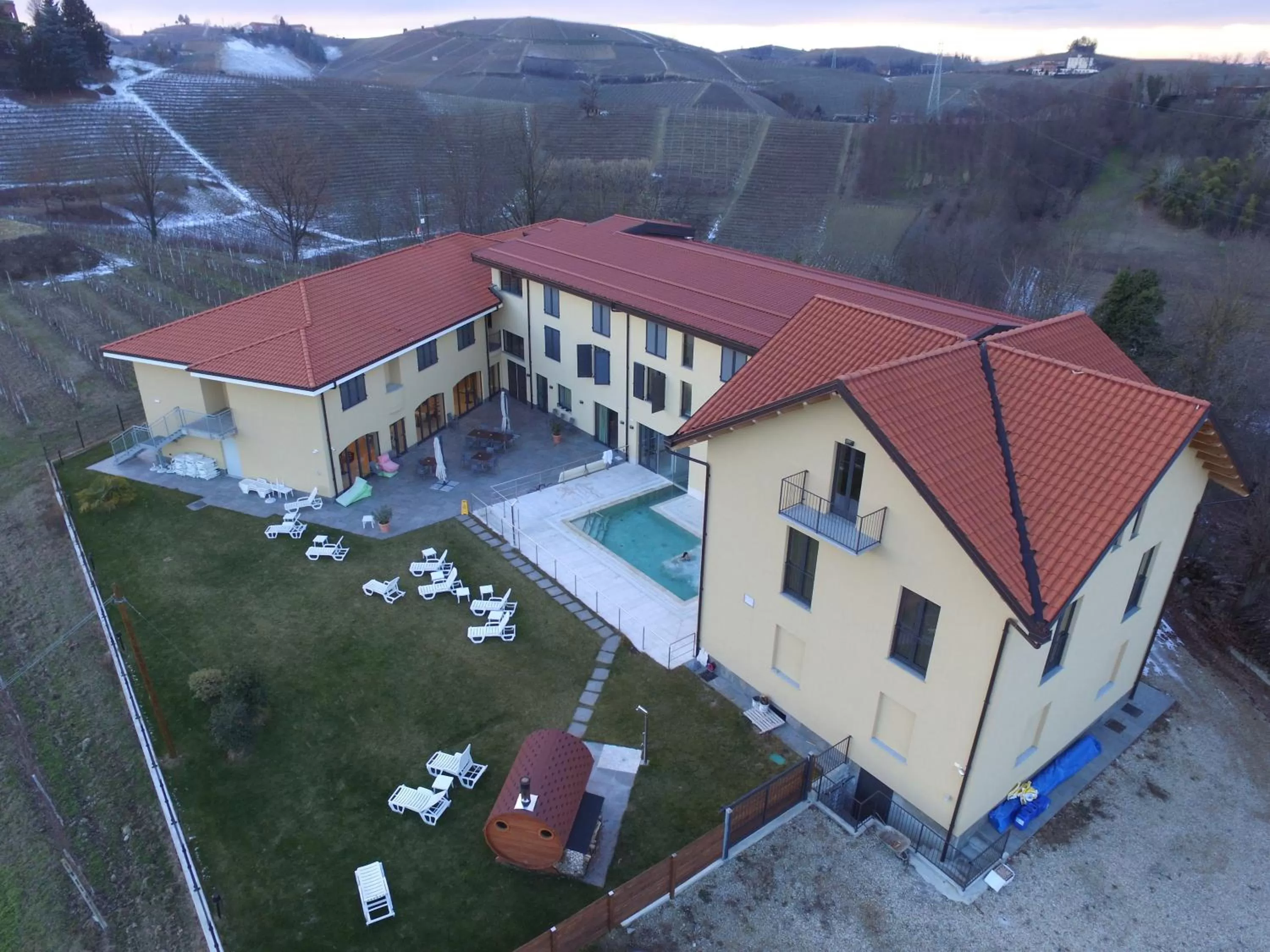 Bird's eye view in SPA Roero Relax Resort