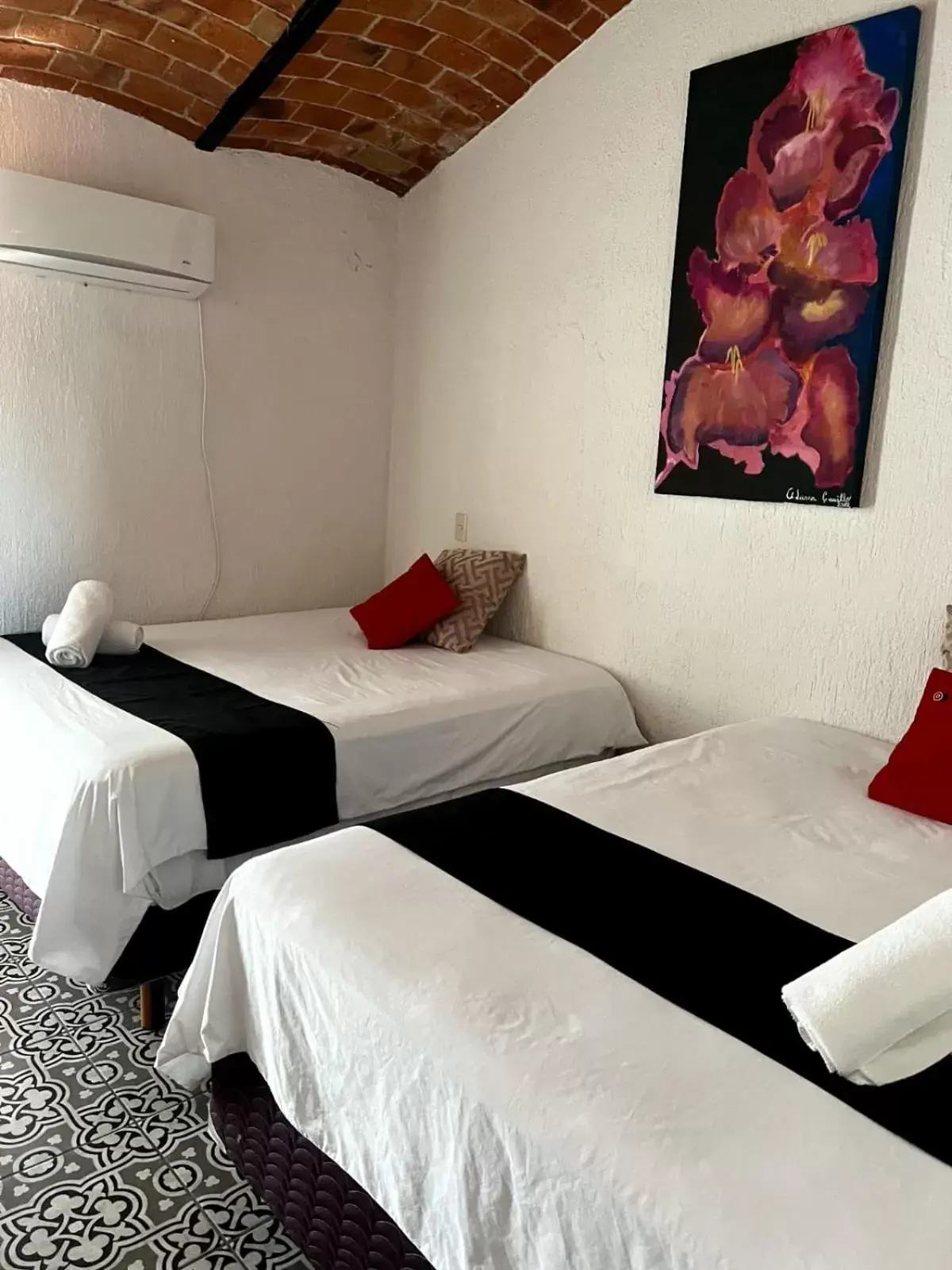 Bed in Hotel Villas Ajijic, Ajijic Chapala Jalisco