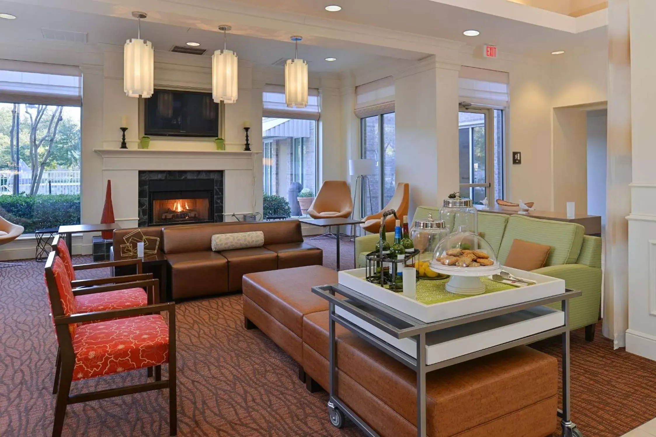 Lobby or reception, Seating Area in Hilton Garden Inn Addison