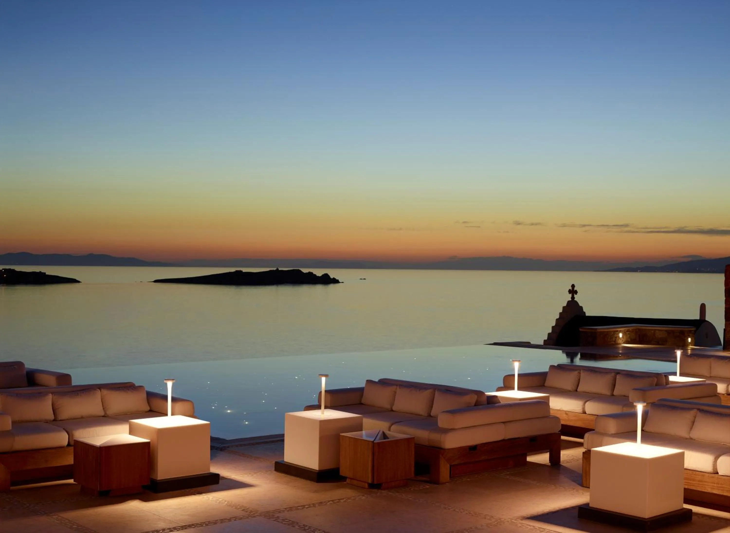 Sea view in Bill&Coo Mykonos-The Leading Hotels of the World