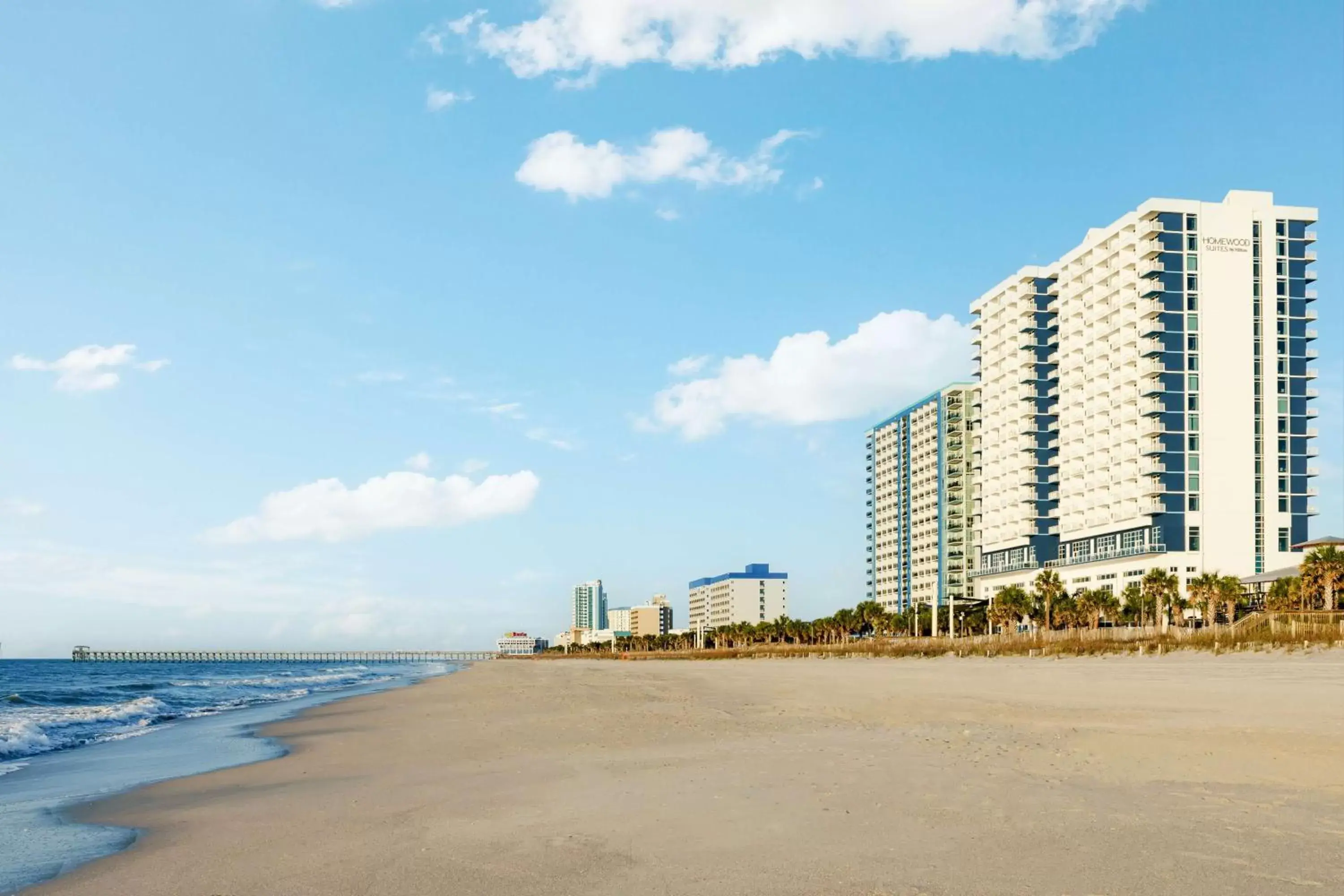 Property building, Beach in Homewood Suites by Hilton Myrtle Beach Oceanfront