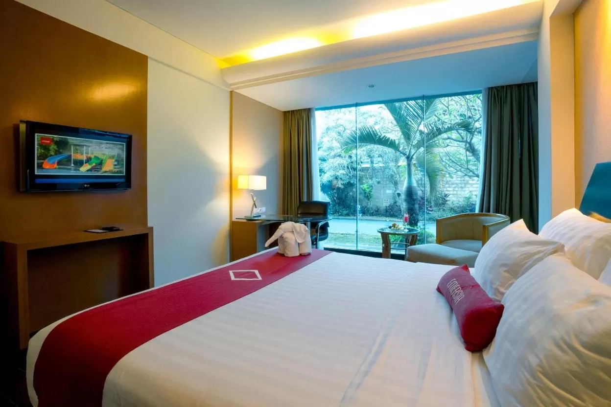Bed in Emersia Hotel and Resort