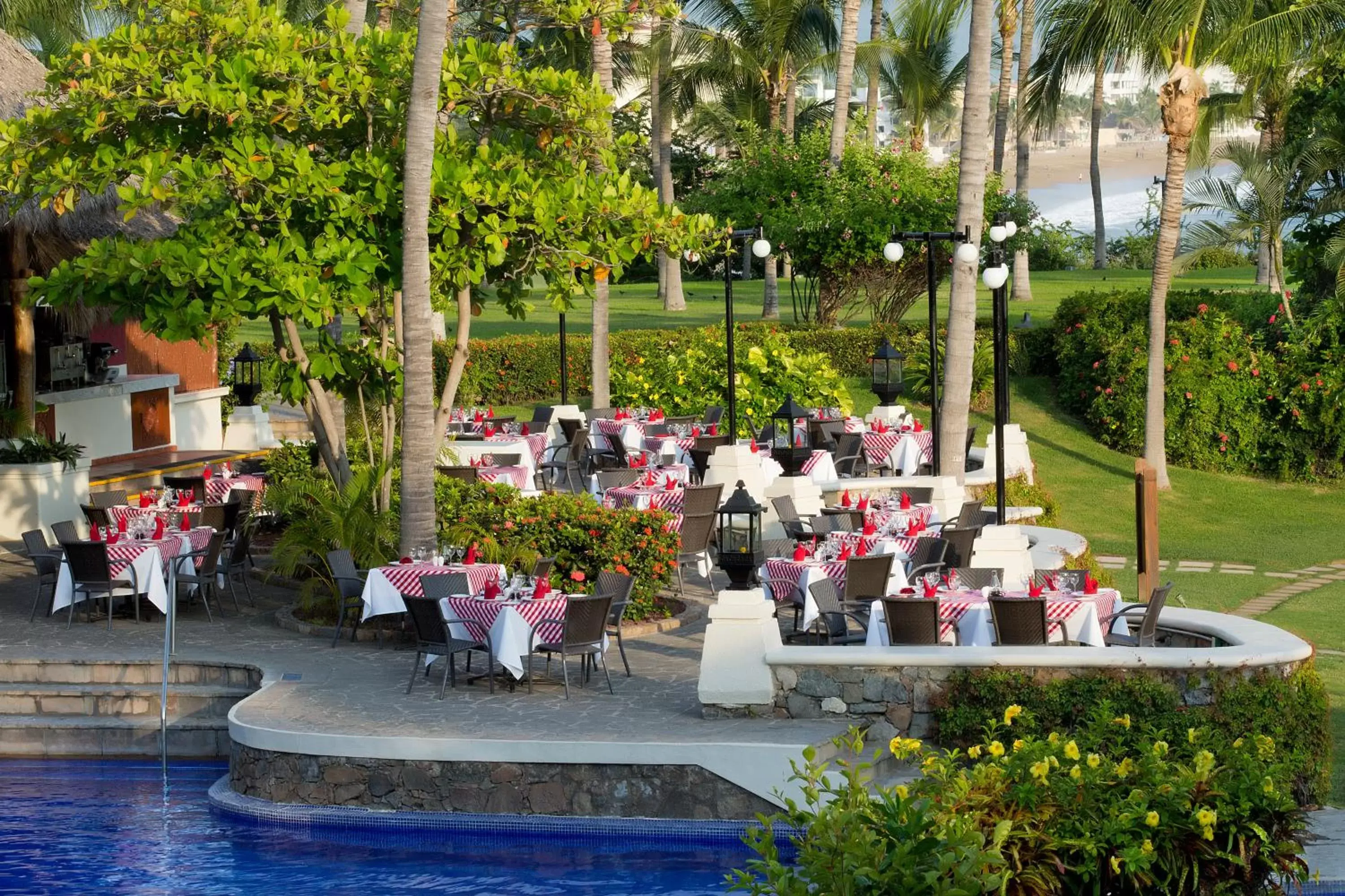 Restaurant/places to eat, Patio/Outdoor Area in Barcelo Karmina - All Inclusive