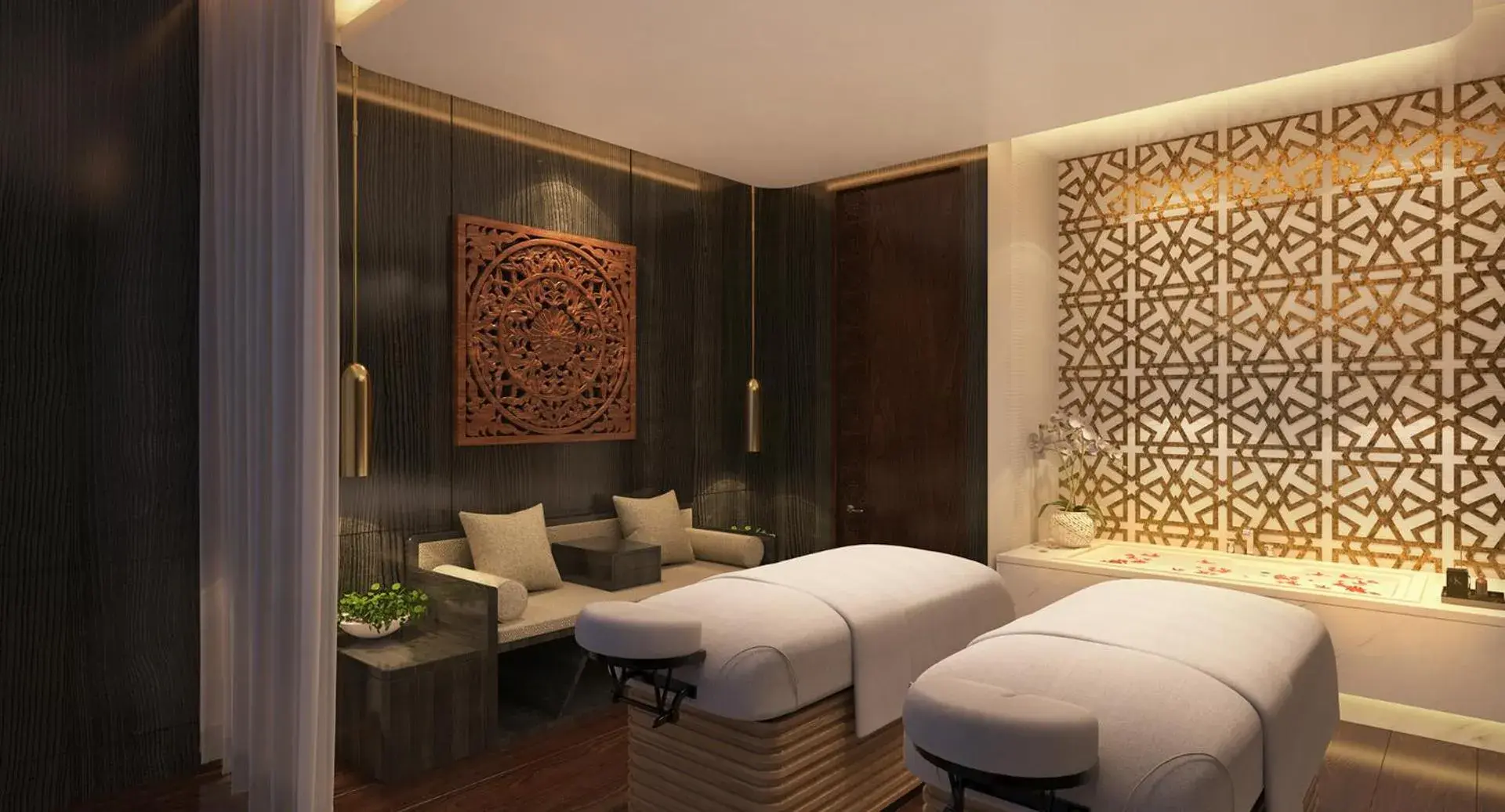 Spa and wellness centre/facilities, Bed in Anantara Mina Al Arab Ras Al Khaimah Resort