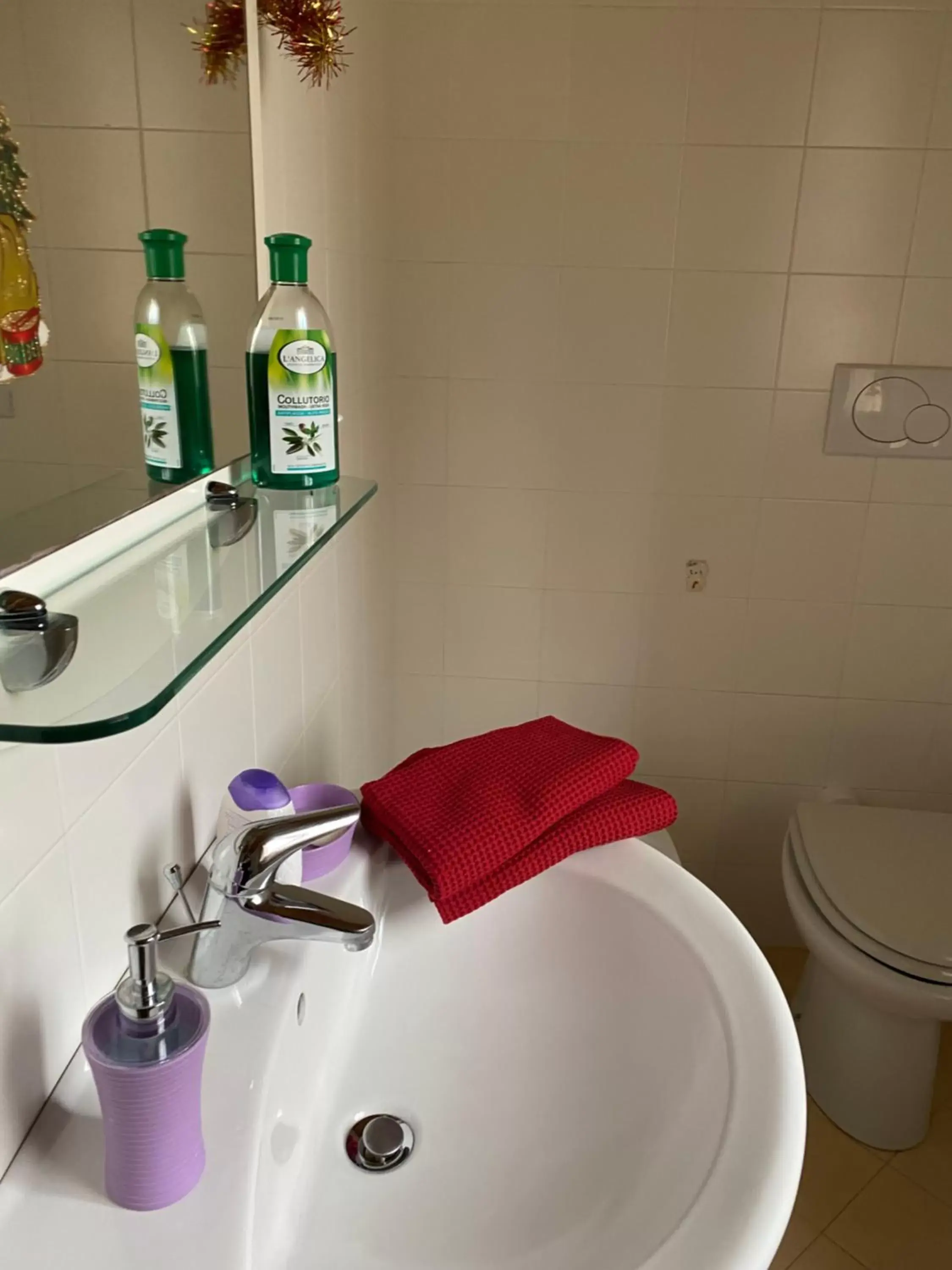 Bathroom in Pool & Garden Il Giardino Di Olga with free parking