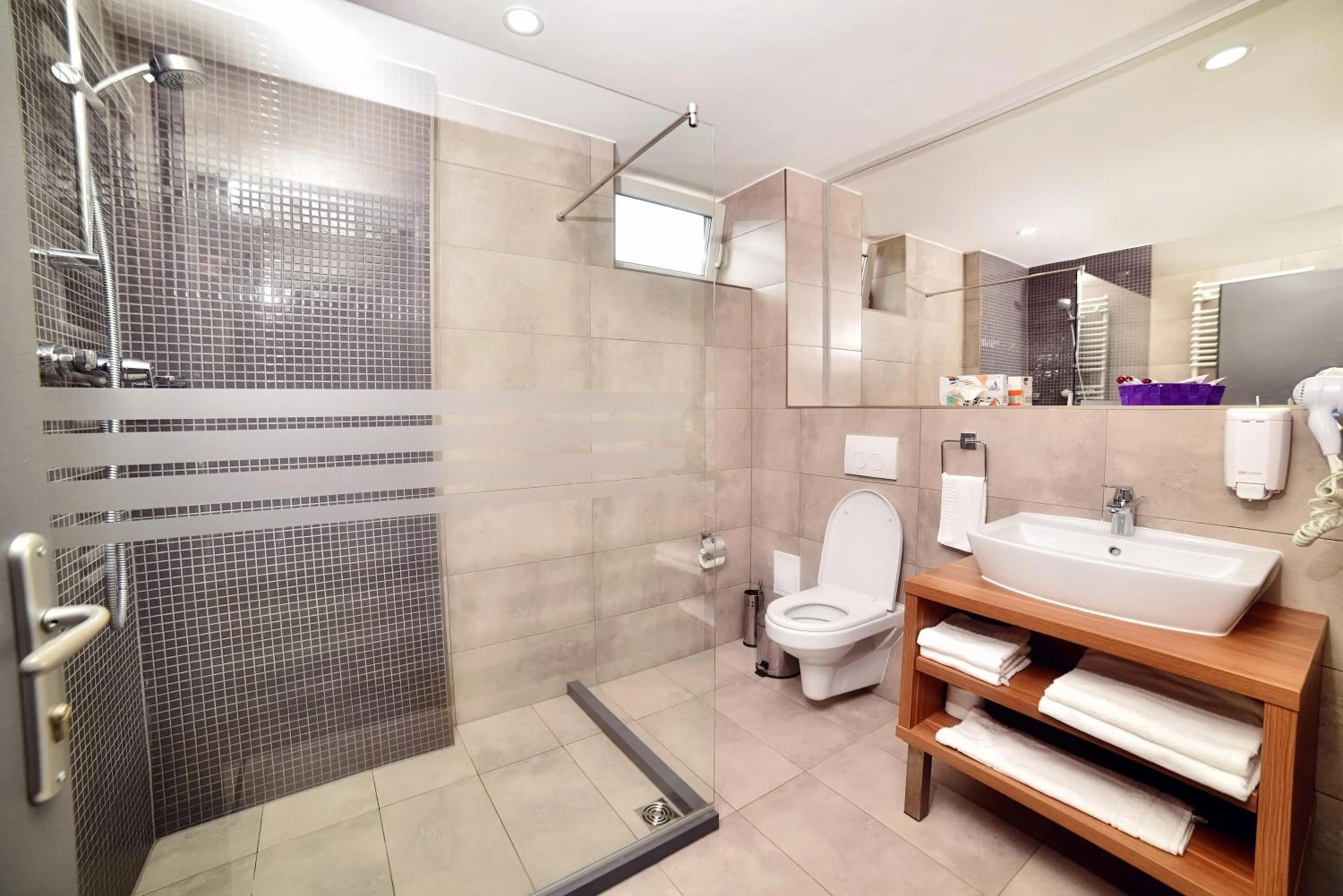 Shower in Hotel President