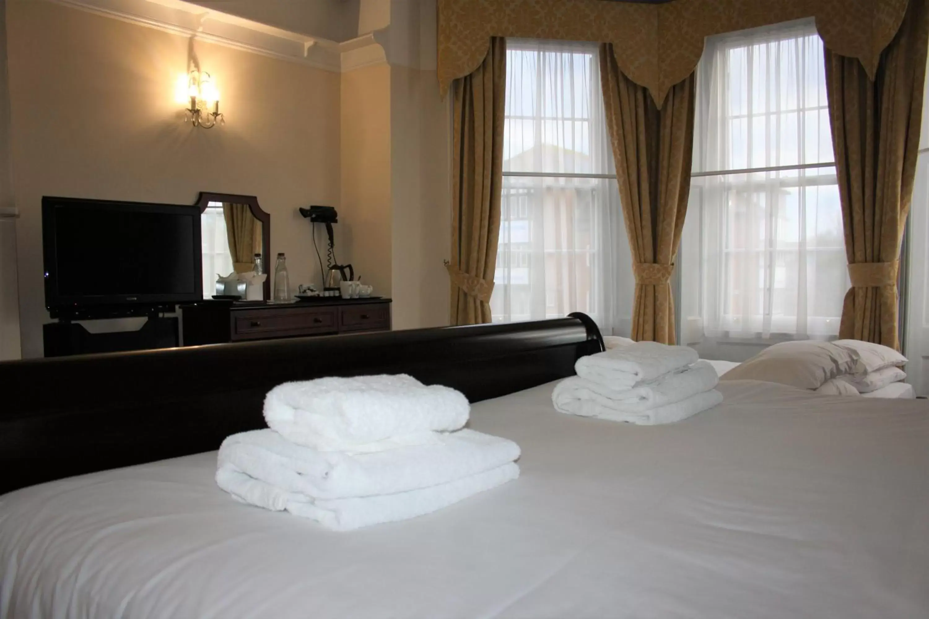 Bed in Castle House Hotel