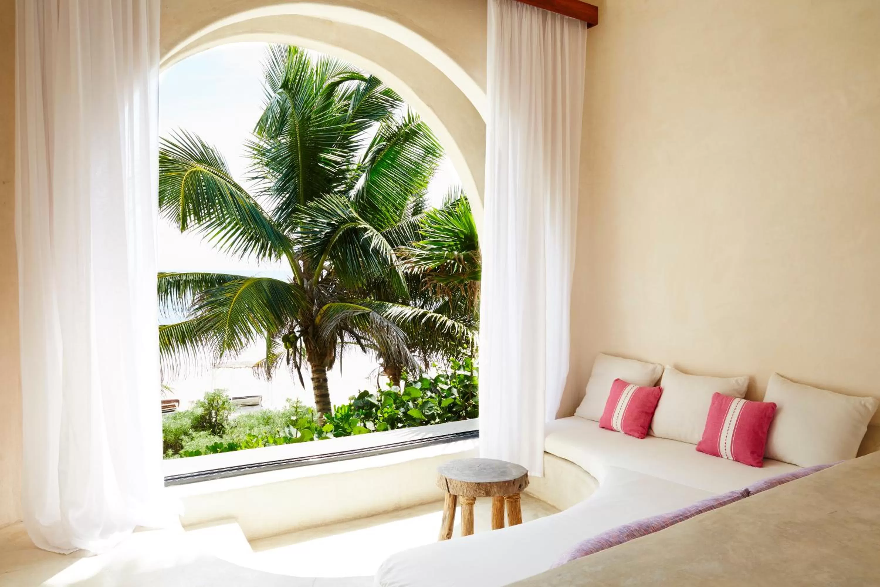 Living room, Bed in Papaya Playa Project, Tulum, a Member of Design Hotels