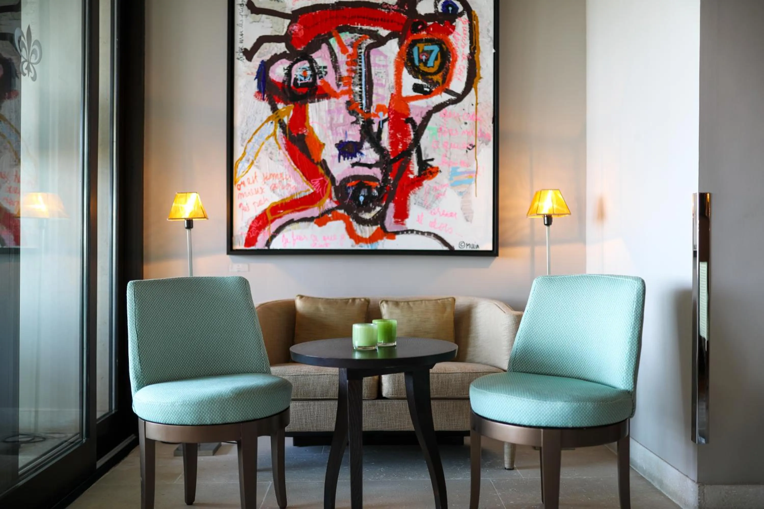 Living room in La Villa Calvi