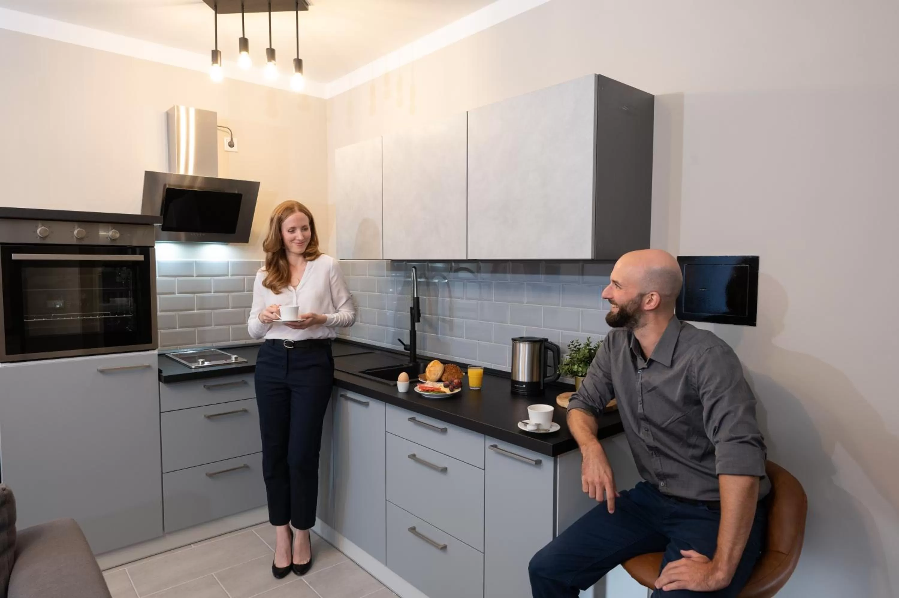 Kitchen or kitchenette, Kitchen/Kitchenette in Hotel Burgblick